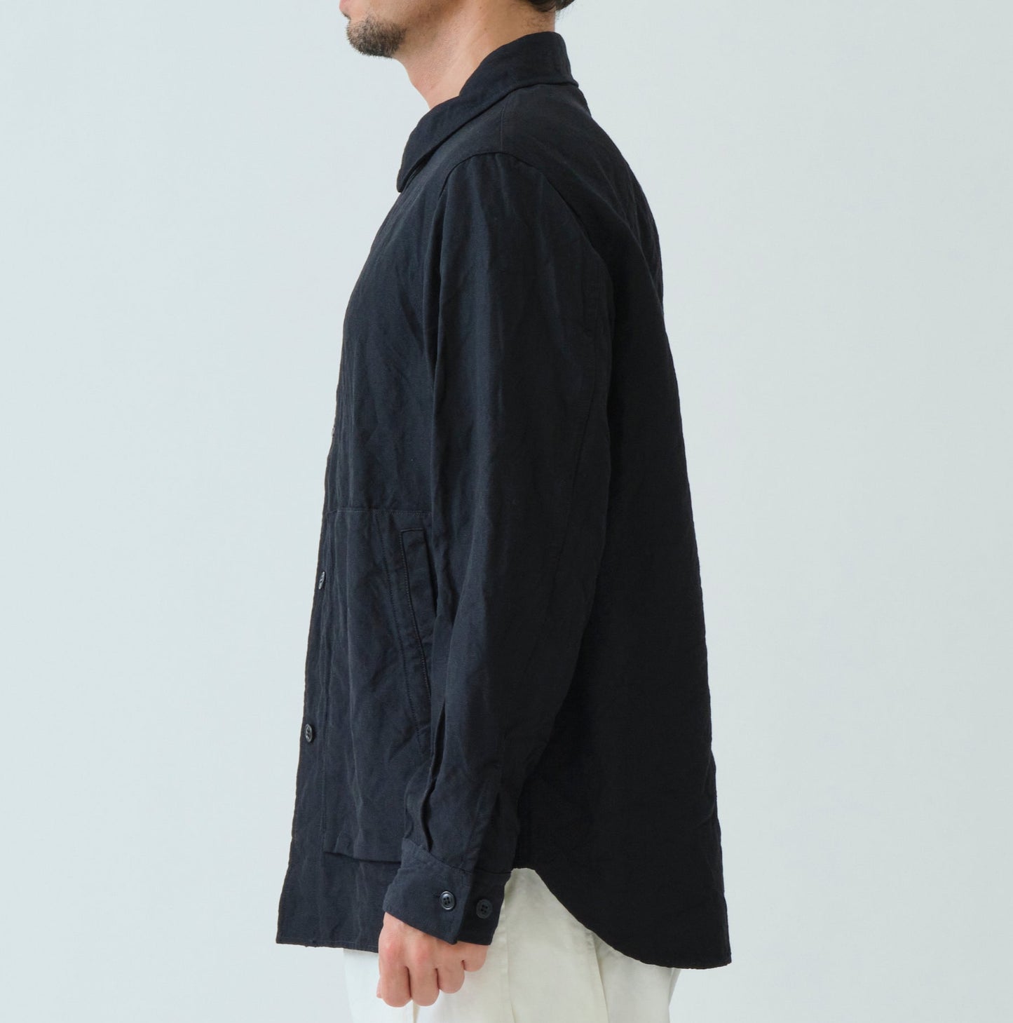 Sage De Cret - High Density Wool Oxford Shirt Jacket