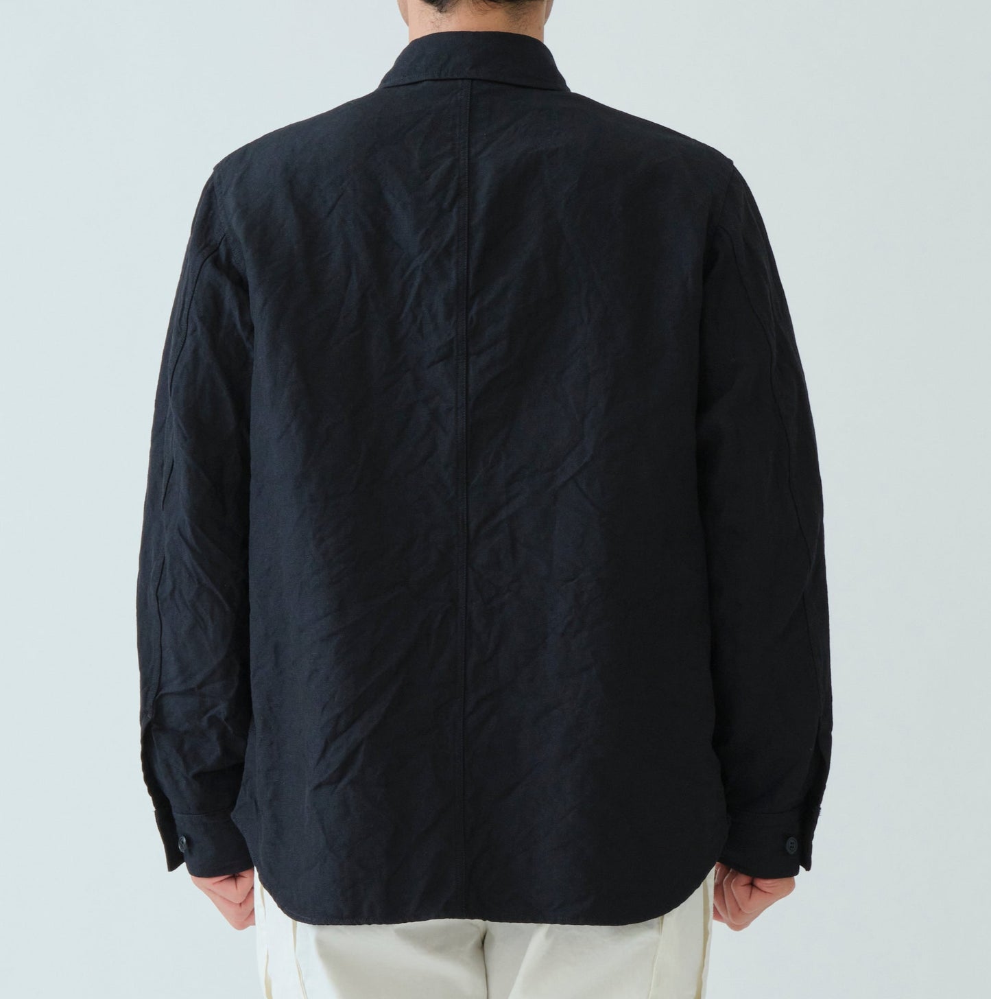 Sage De Cret - High Density Wool Oxford Shirt Jacket