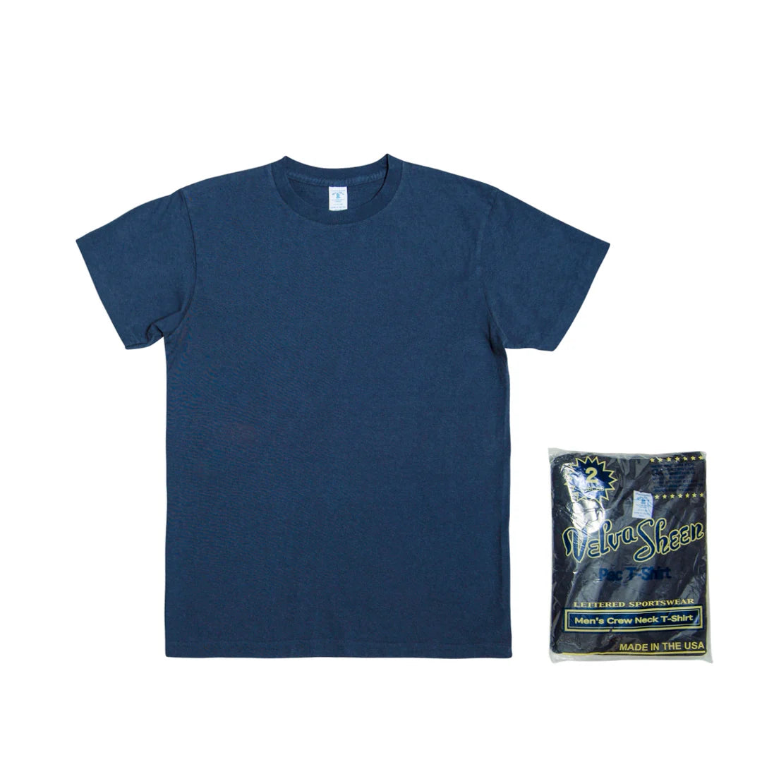 Velva Sheen - Short sleeve Crew neck Tee Navy