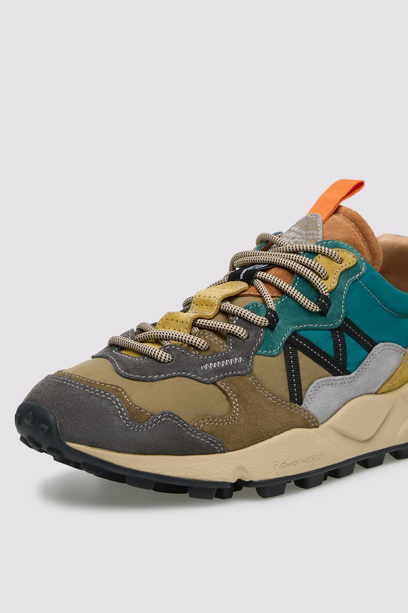Flower Mountain Lenzan Man Suede/Nylon Sneakers - Anthracite