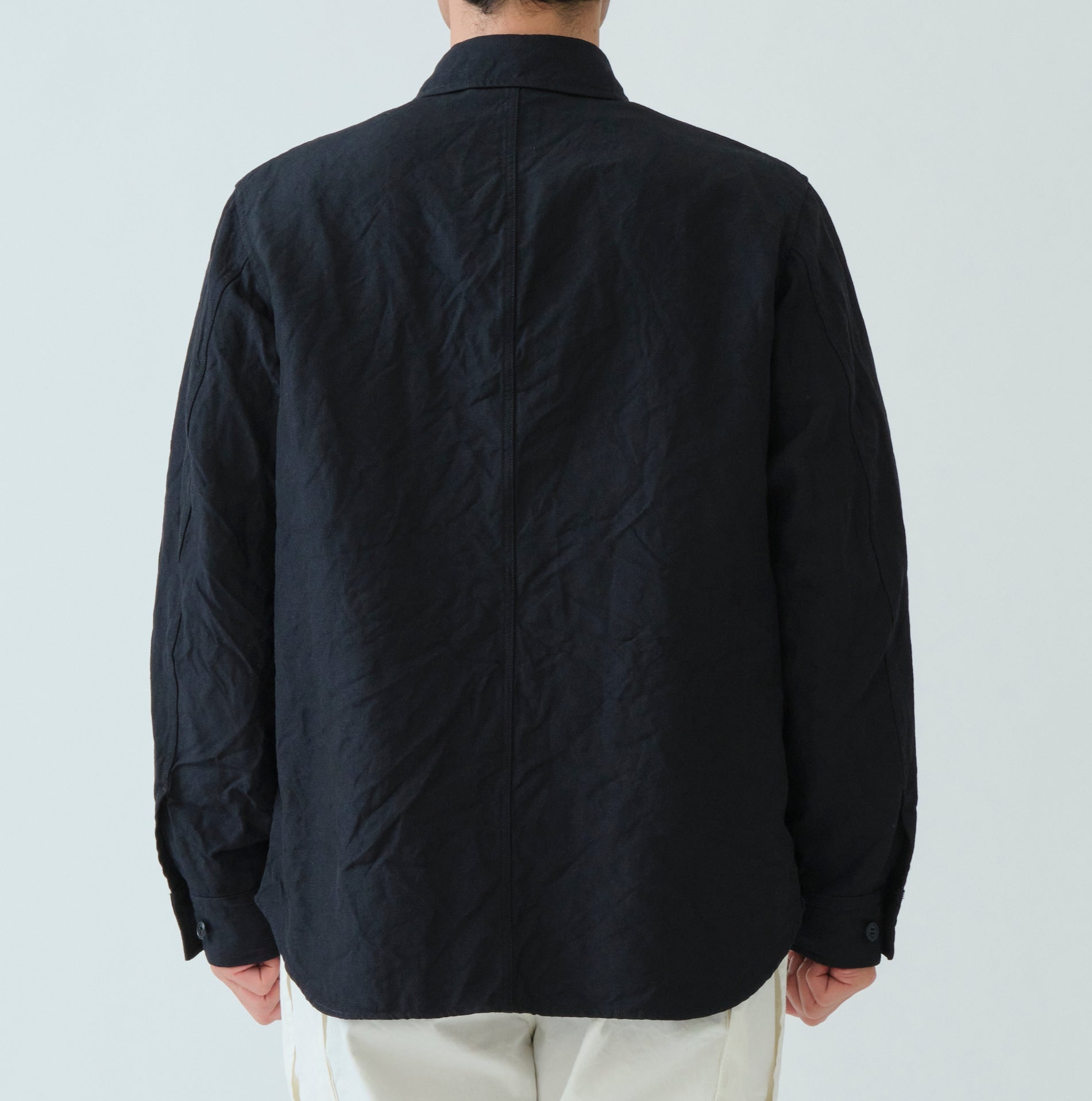 Sage De Cret - High Density Wool Oxford Shirt Jacket