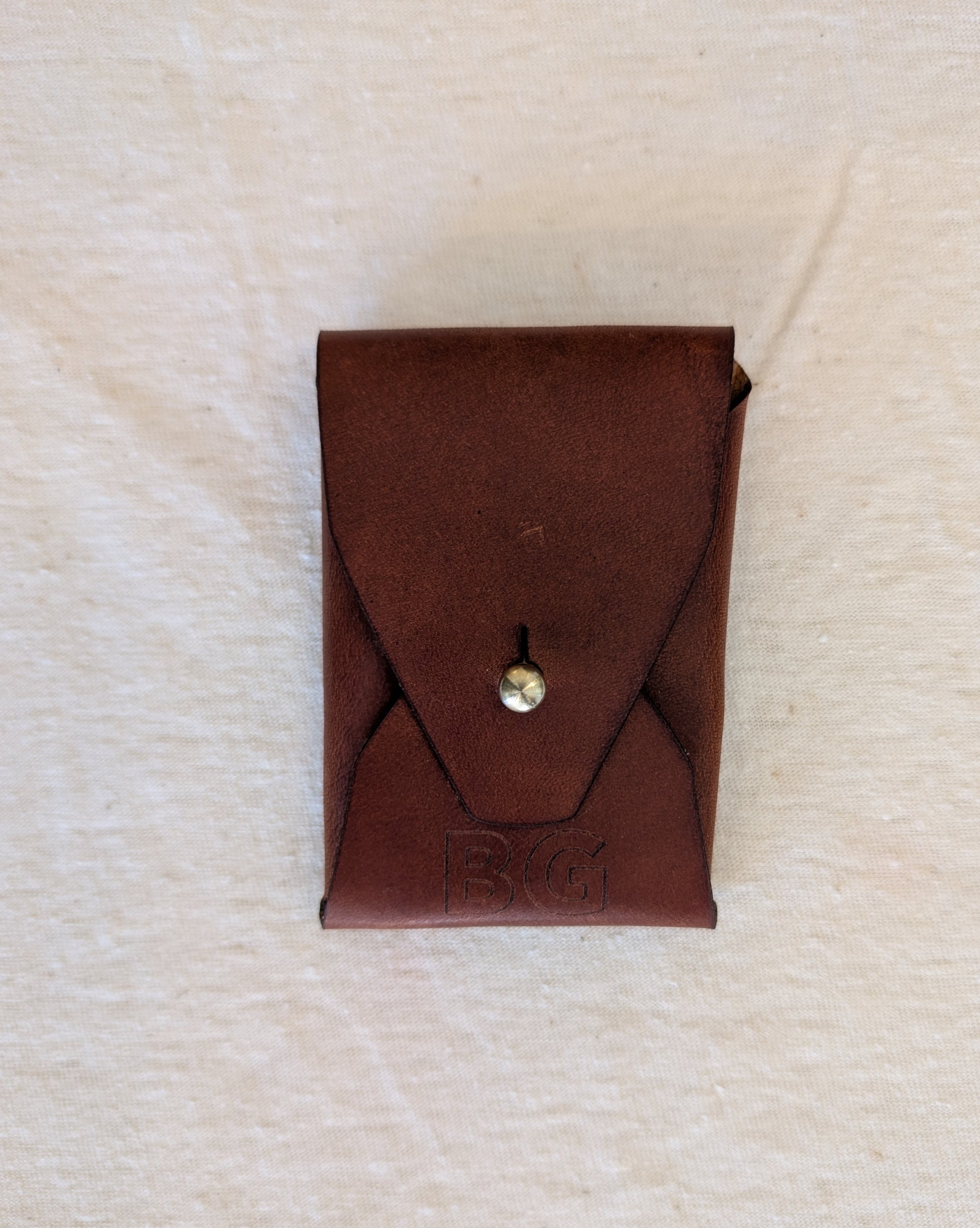 Tan BG Vertical Wallet