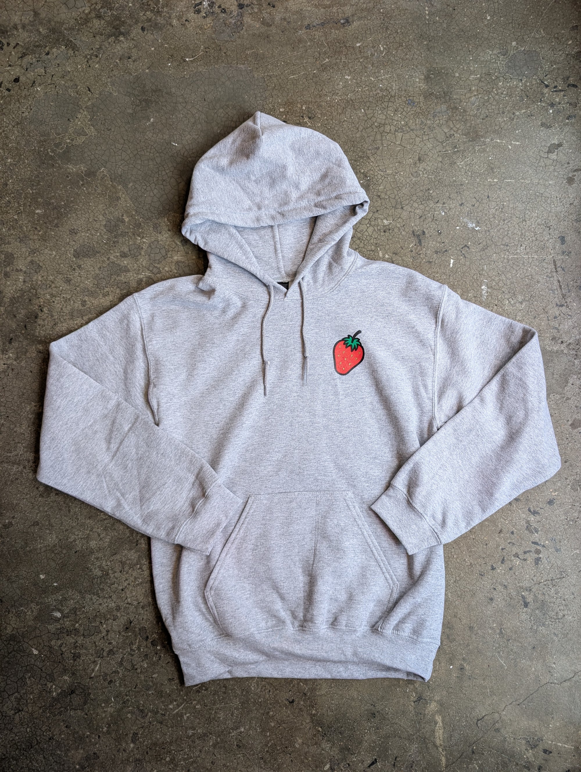 8.0 oz. 50/50 cotton/polyester
Double-lined hood
1x1 athletic rib knit cuffs and waistband
Front pouch pocket
Double needle stitching at waistband and cuffs
Local silkscreen front and back
