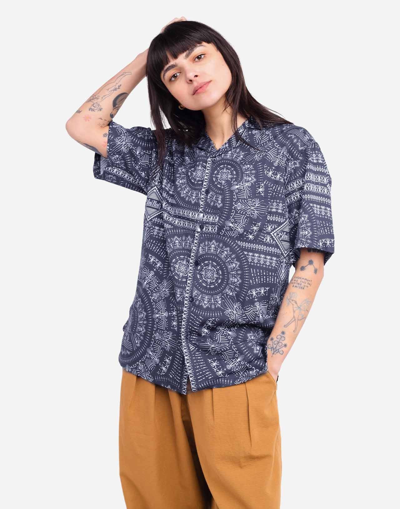 Olow Midnight Blue Chemise Aloha Kendari Shirt
