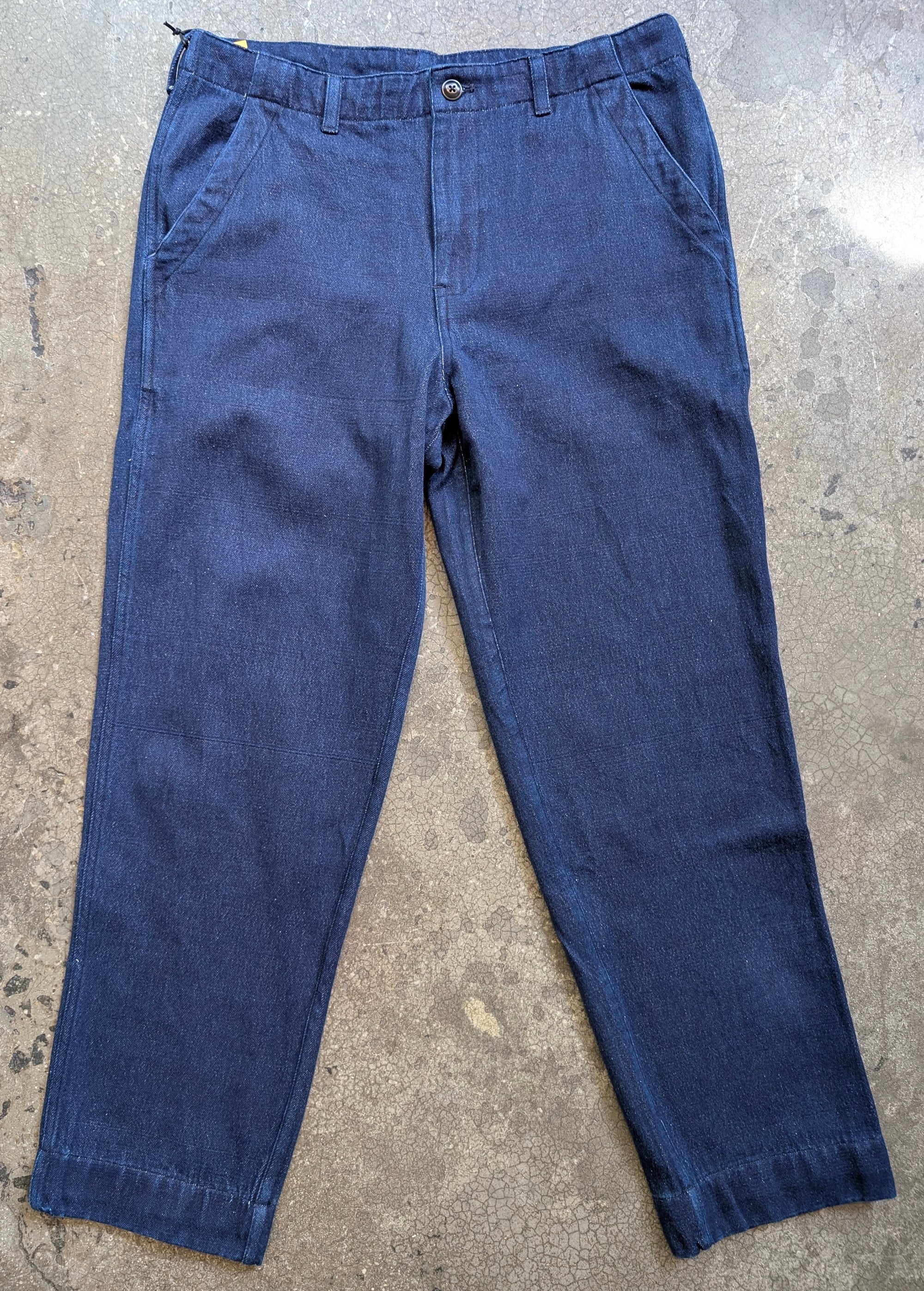 Original Madras Trading Company Field Trouser - Twill Indigo Denim