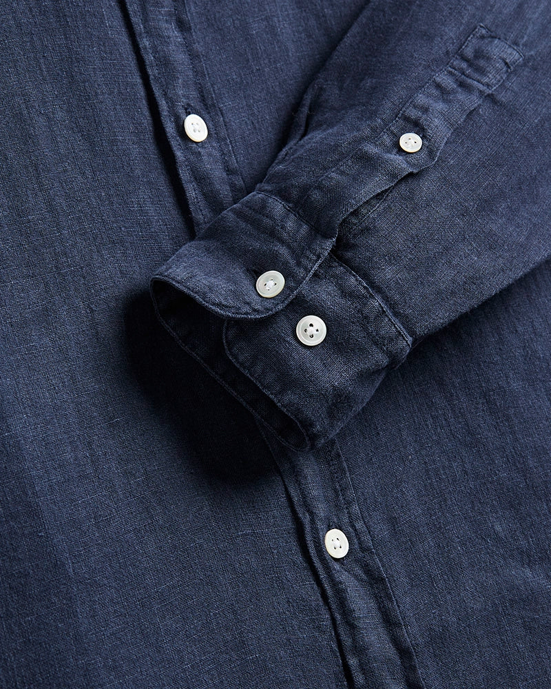 Portuguese Flannel Long Sleeve Linen Shirt