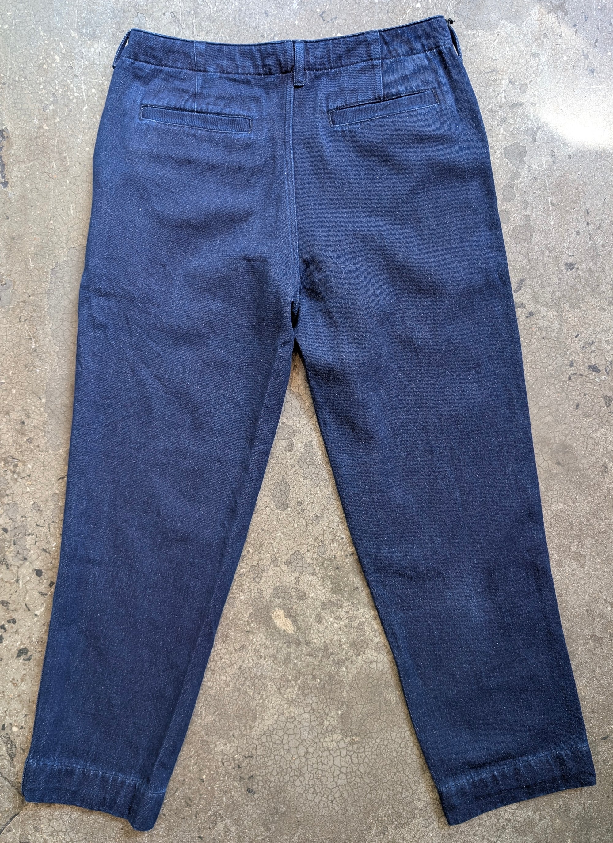 Original Madras Trading Company Field Trouser - Twill Indigo Denim