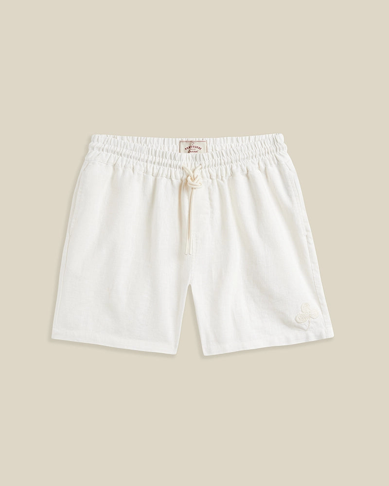 Portuguese Flannel Embroidery Nature Ramie Shorts
