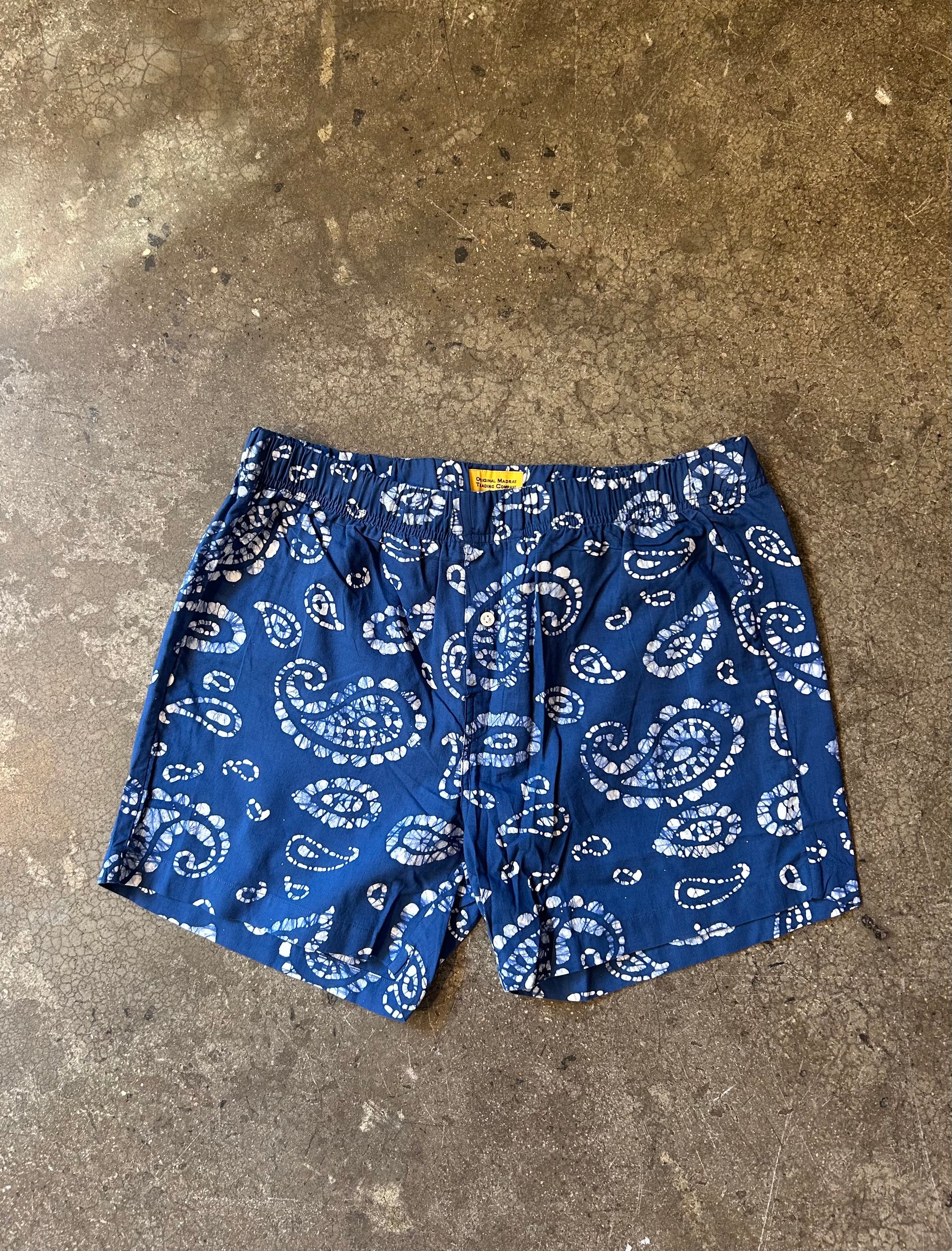 Original Madras Trading Company Boxer Short - Indigo Batik