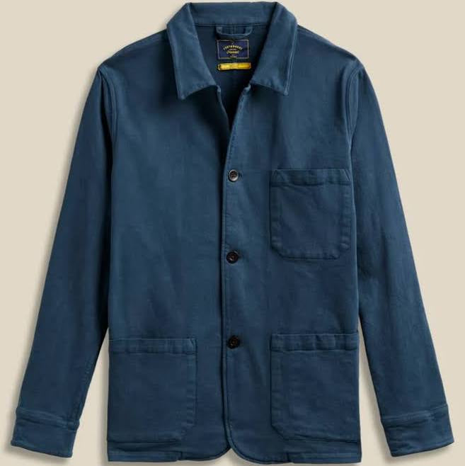 ハローフーラ　ちゅうぶらんこ　青盤　青ジャケット Portuguese Flannel Labura Chore Jacket - Navy – Barryville General