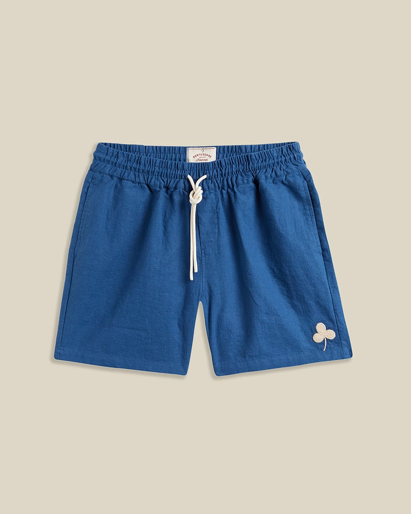 Portuguese Flannel Embroidery Nature Ramie Shorts