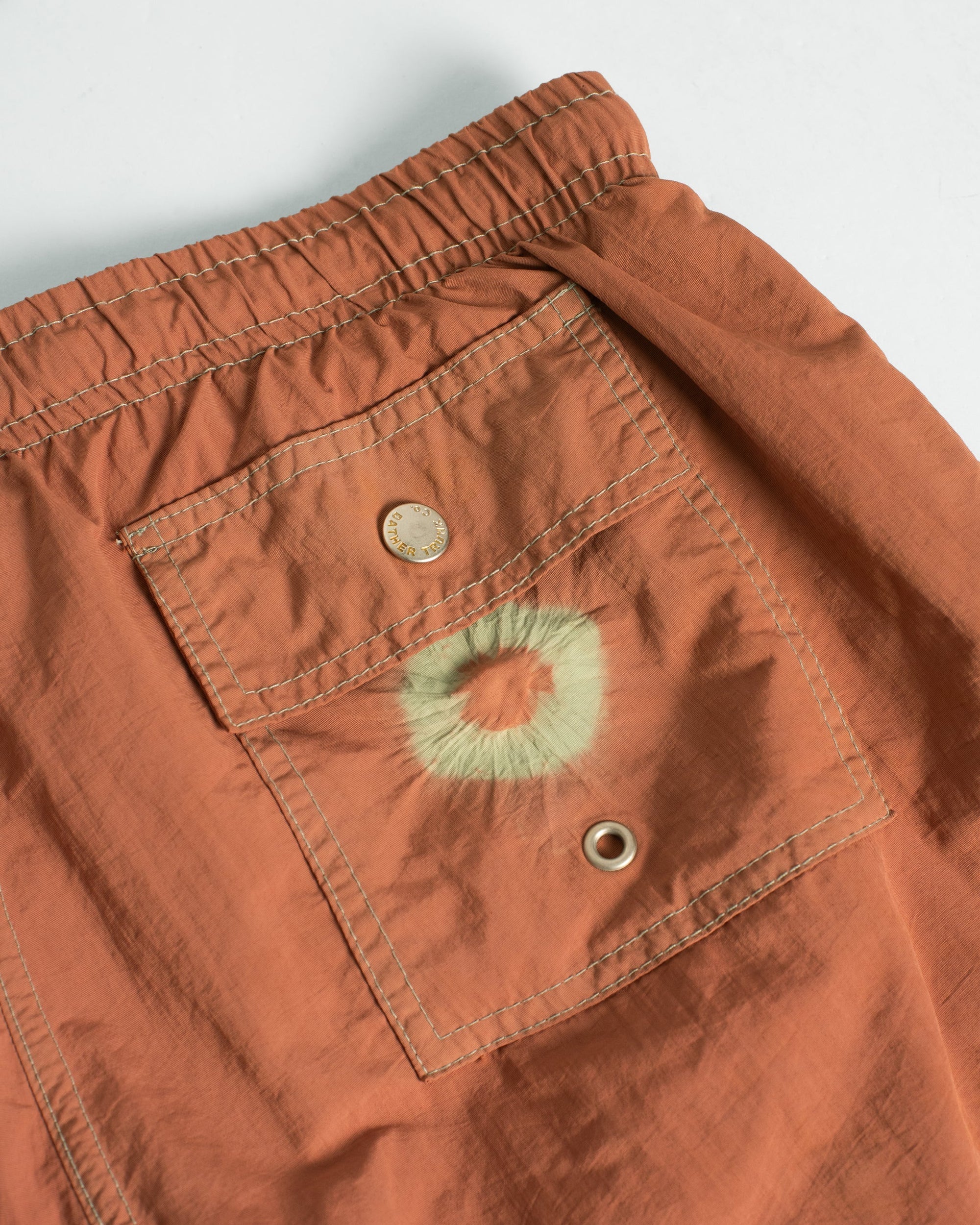 Bather Over Dyed Swim Trunk - Madder Blue