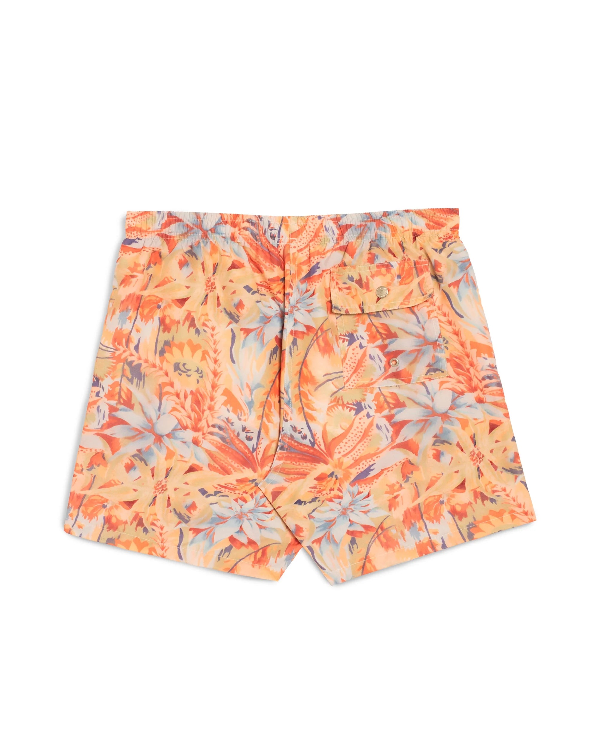 Bather Macaw Jungle Swim Trunk - Deep Orange