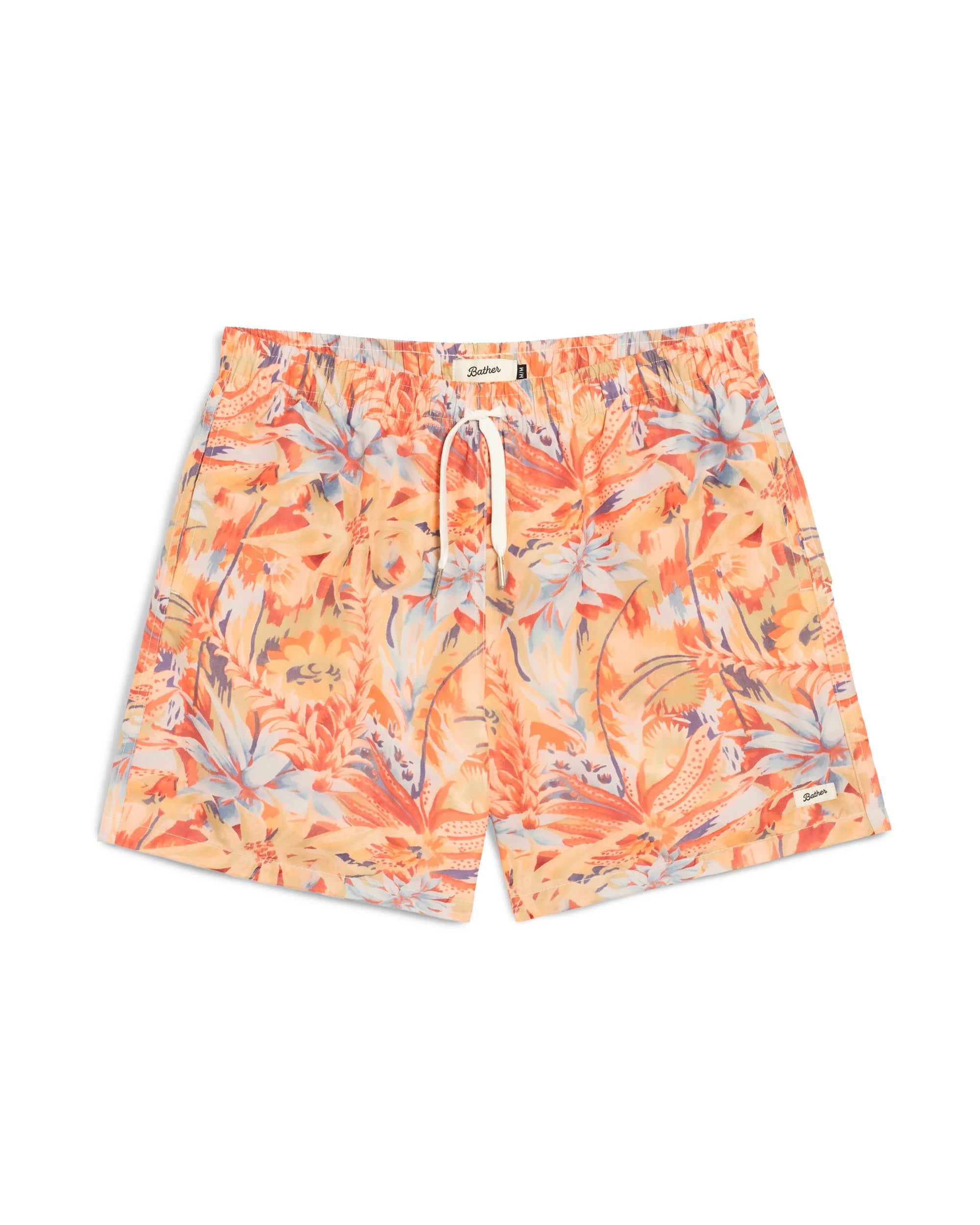 Bather Macaw Jungle Swim Trunk - Deep Orange