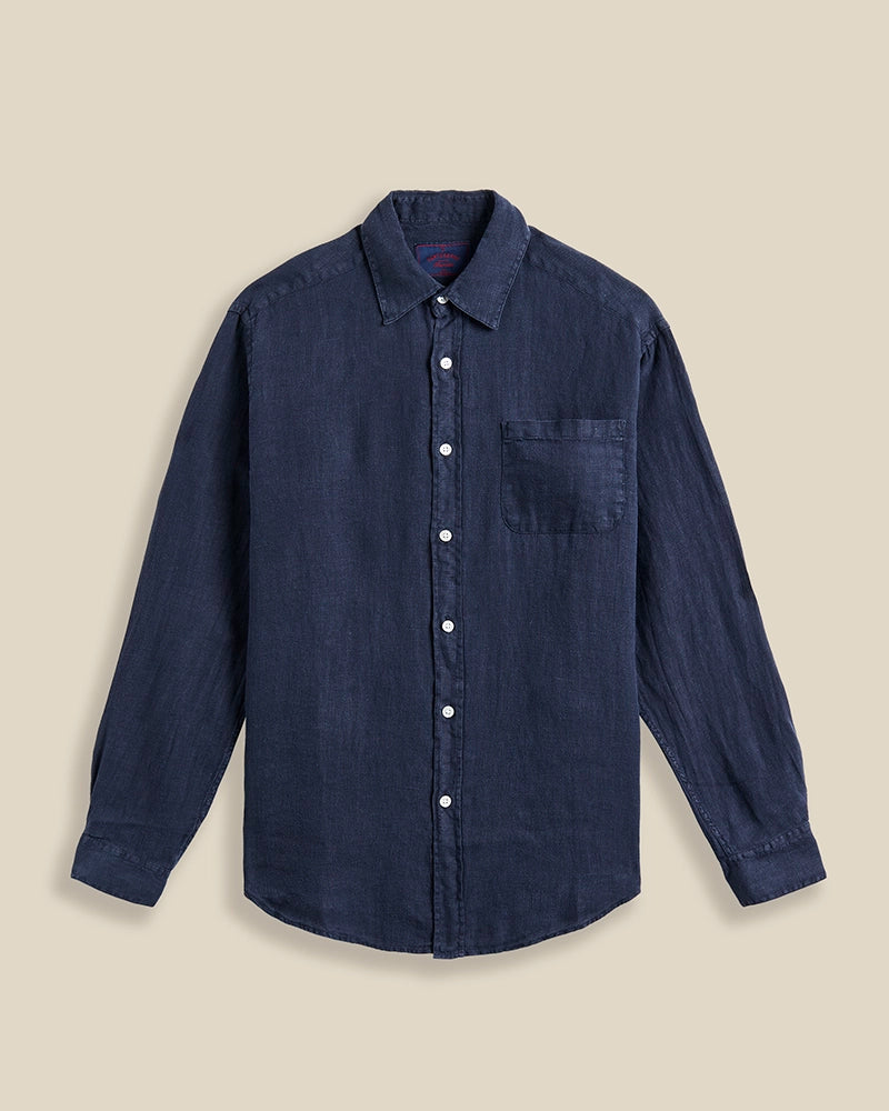 Portuguese Flannel Long Sleeve Linen Shirt