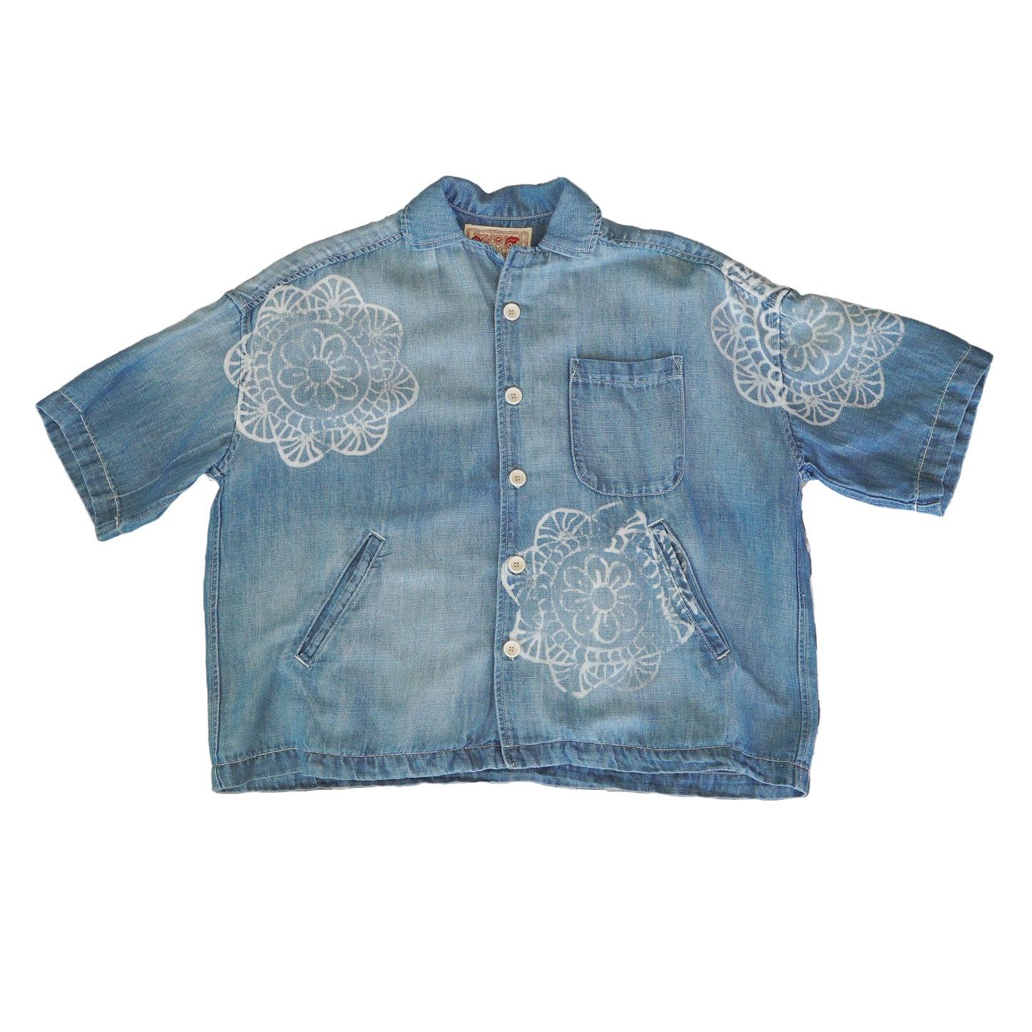 MonoStereo - Chambray Cropped Military Shirt