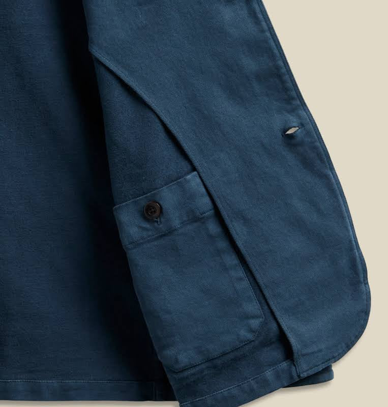 Portuguese Flannel's slim-fit 'Labura' jacket is sure to become one of those items you'll reach for often. It's made from pure linen, so will fair well in warmer weather. The easy, straight fit offers plenty of room for layering.
