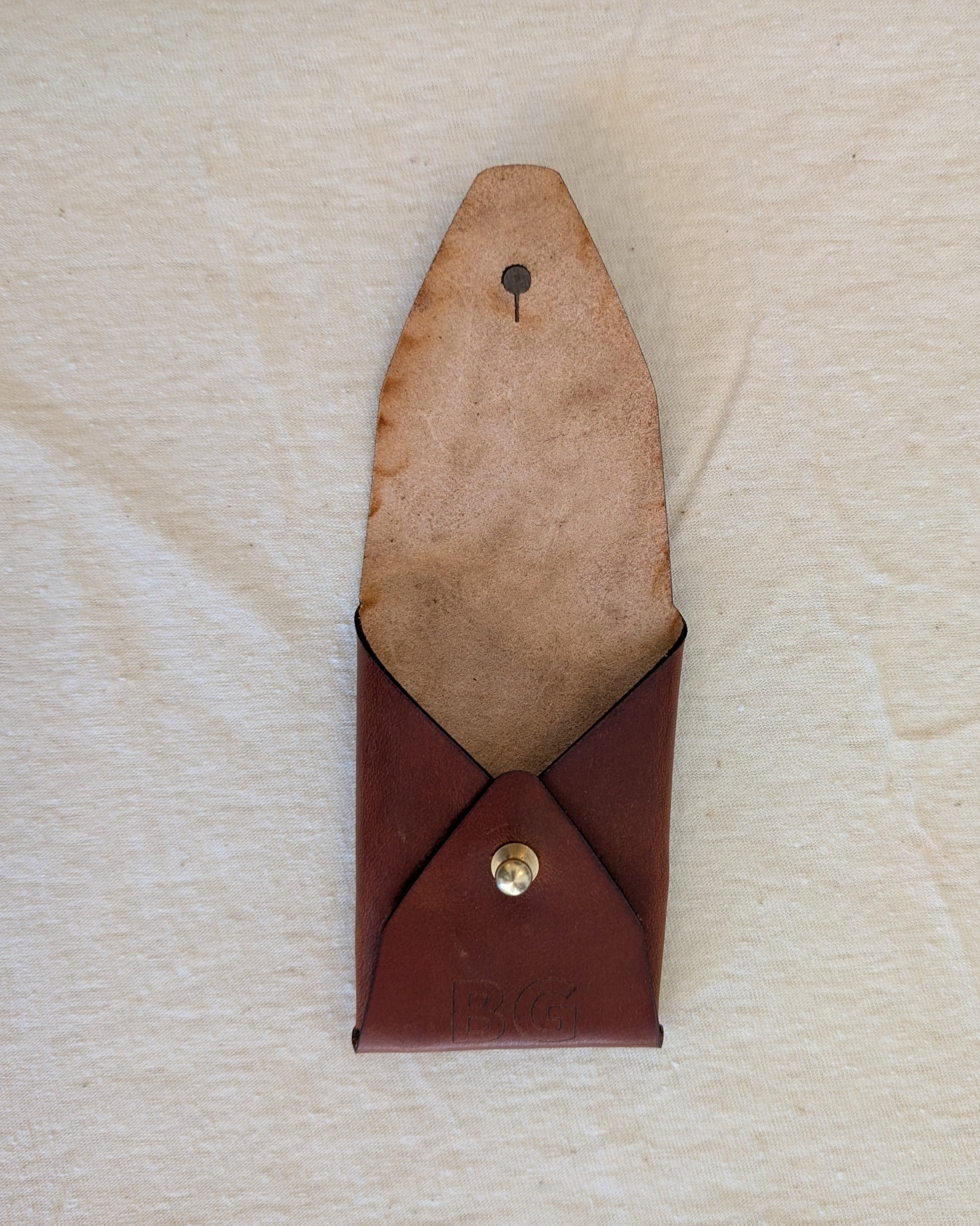 Tan BG Vertical Wallet