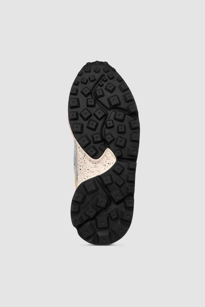 Flower Mountain Rulis Suede/Nylon Sneakers - Grey-Anthracite-Orange
