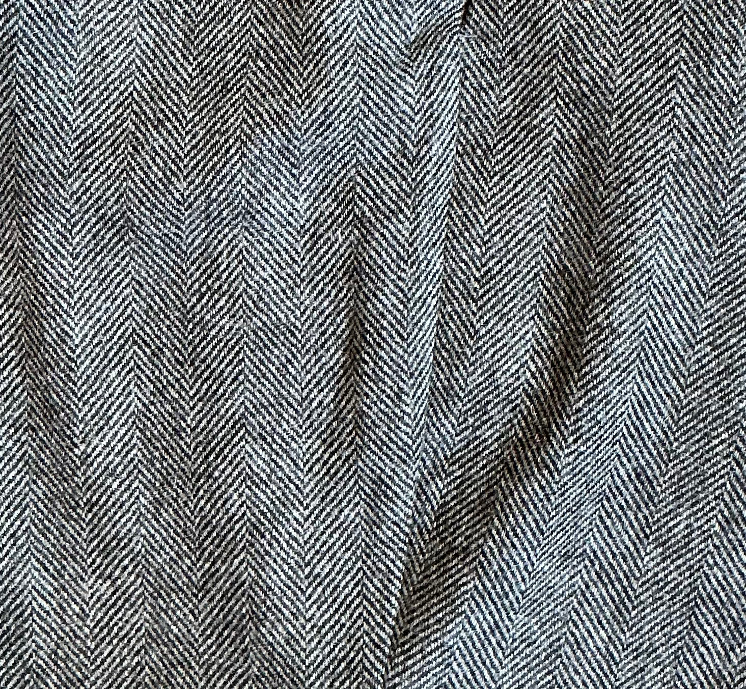 Portuguese Flannel Single Pleat Herringbone Trousers