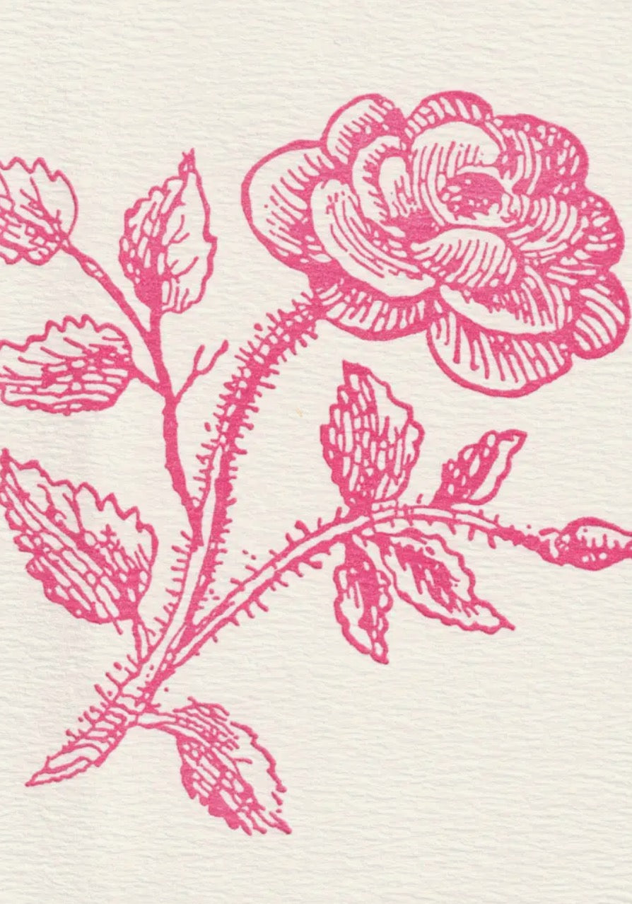 Saturn Press Thorn Rose Blank Note Cards