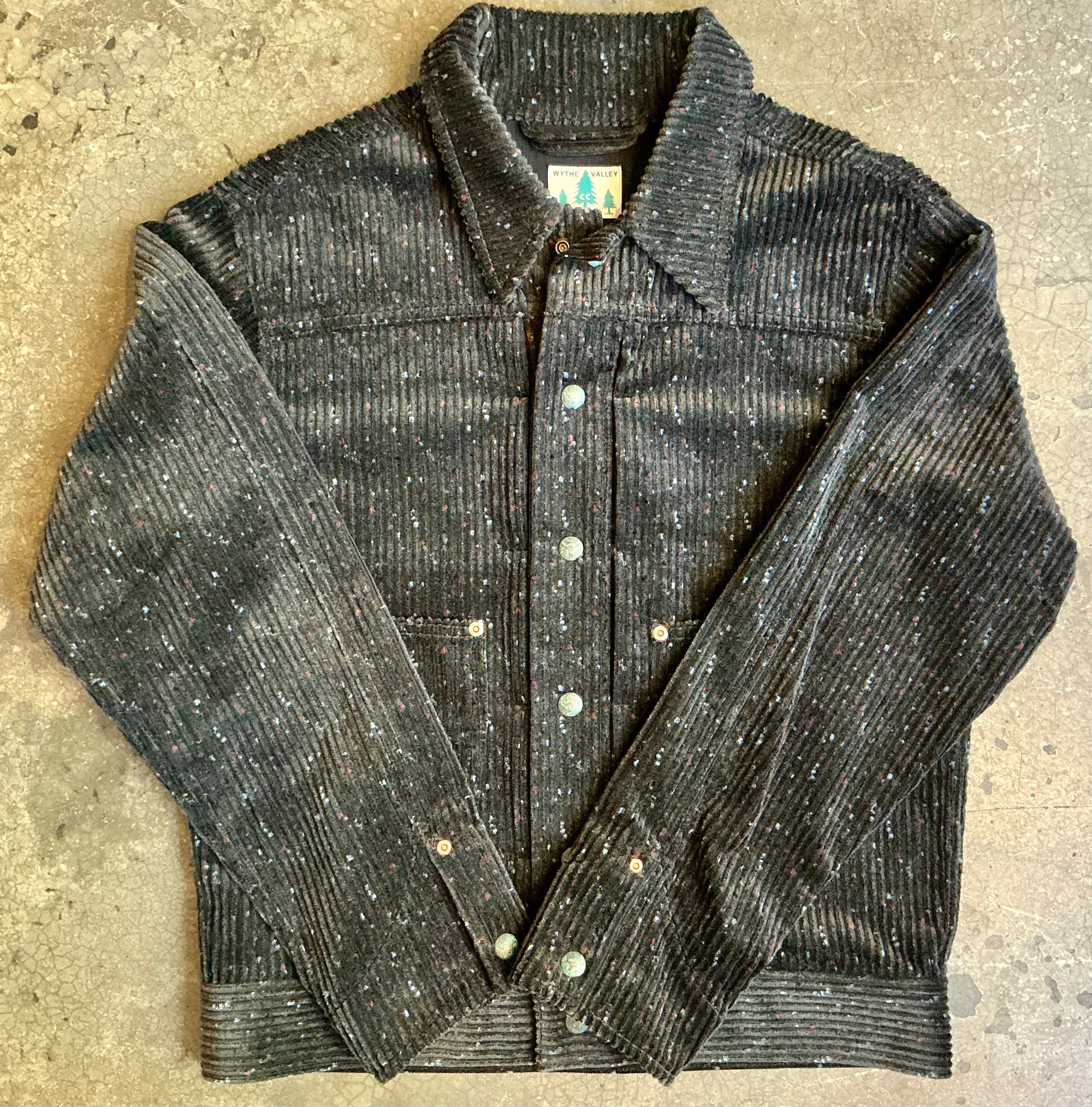 Wythe Valley Donegal Corduroy Ranch Jacket - Night Sky
