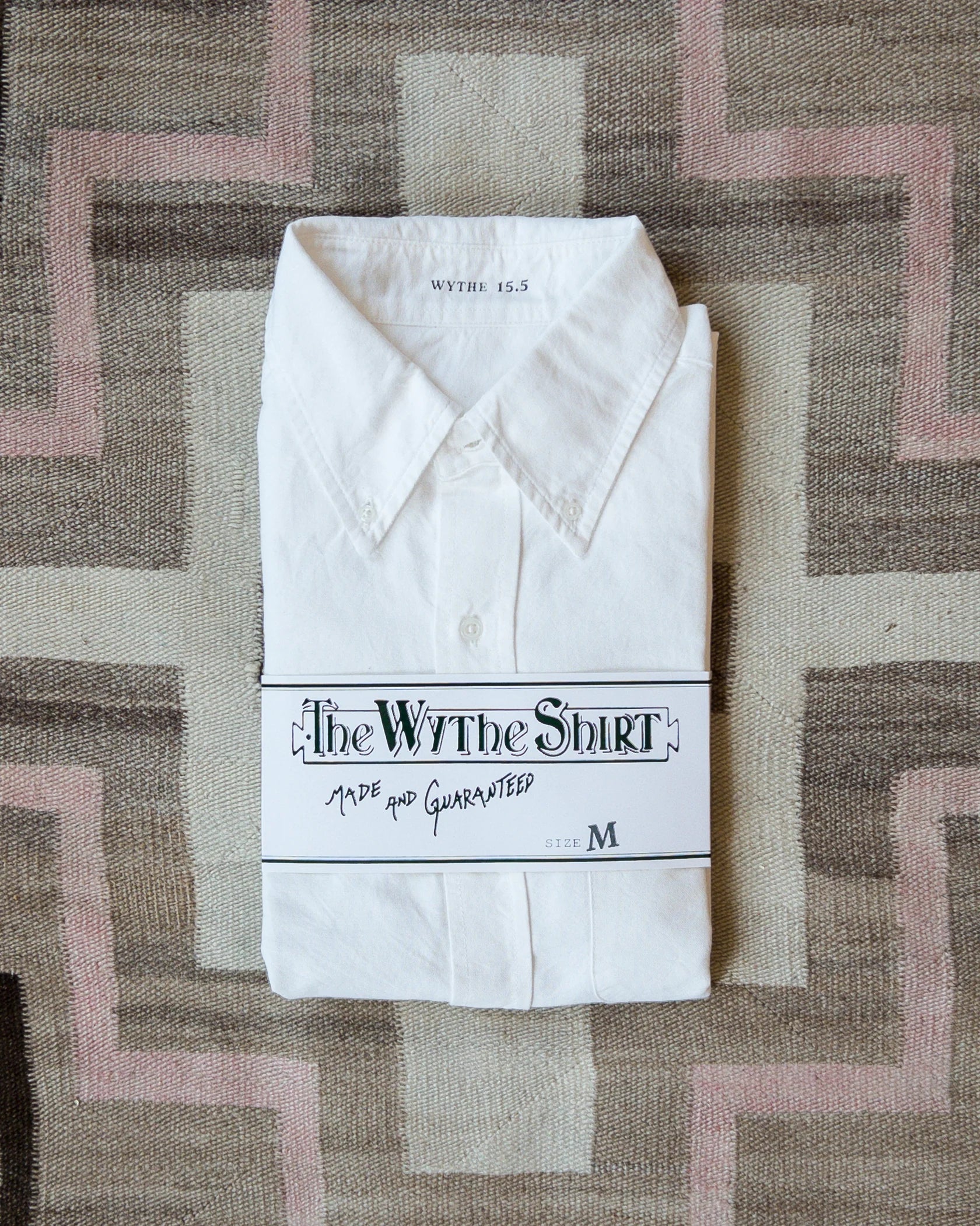 The first product from Wythe. These oxfords were inspired by vintage American oxfords from the 1960's worn by every leading man from Miles Davis to Paul Newman.

We kept the original generous button down collar that is unlined for an expressive roll that looks just as great button or left unbuttoned and left to fly. This oxford is cut to fit comfortably relaxed against the body, not exactly slim but not at all the baggy shirts you may associate with oxfords.

All Wythe oxford shirts are washed multiple time