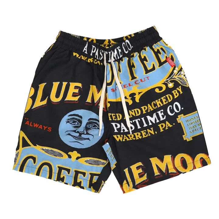 A pastime Vacation in Portugal printed short - black
