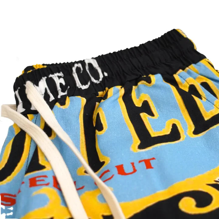 A pastime Vacation in Portugal printed short - black