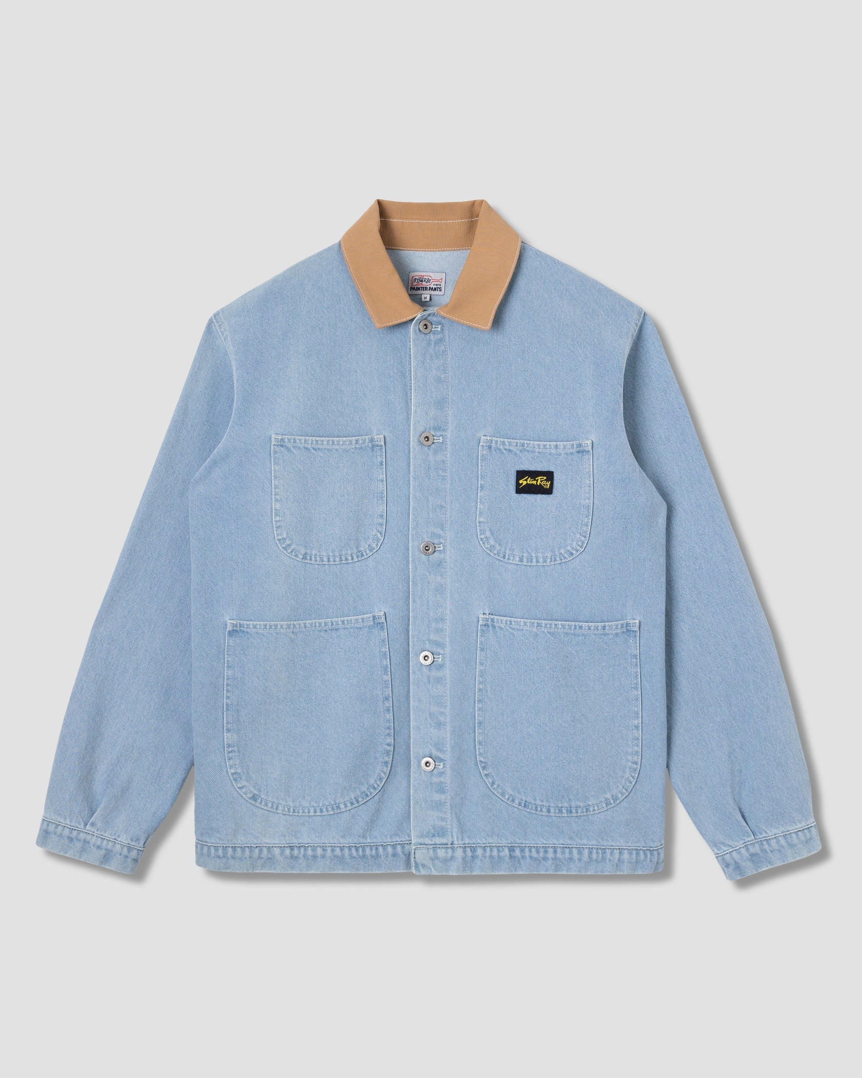 ジャケット・アウター Stone  85AW Ribbed Knit cover all Stan Ray Coverall Jacket - Ice Stone Denim – Barryville General Goods