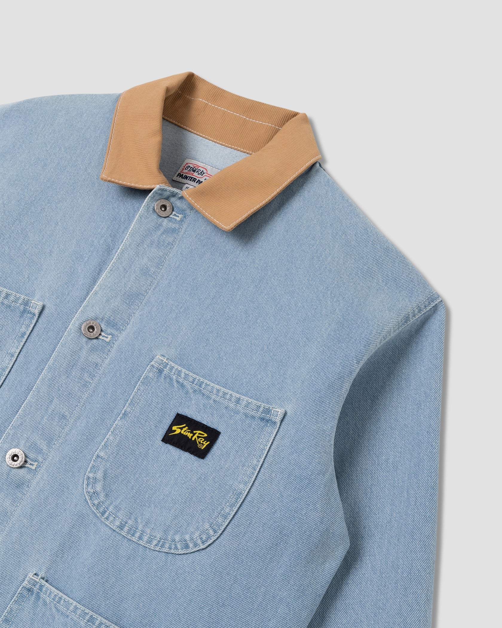 Stan Ray Coverall Jacket - Ice Stone Denim – Barryville General Goods