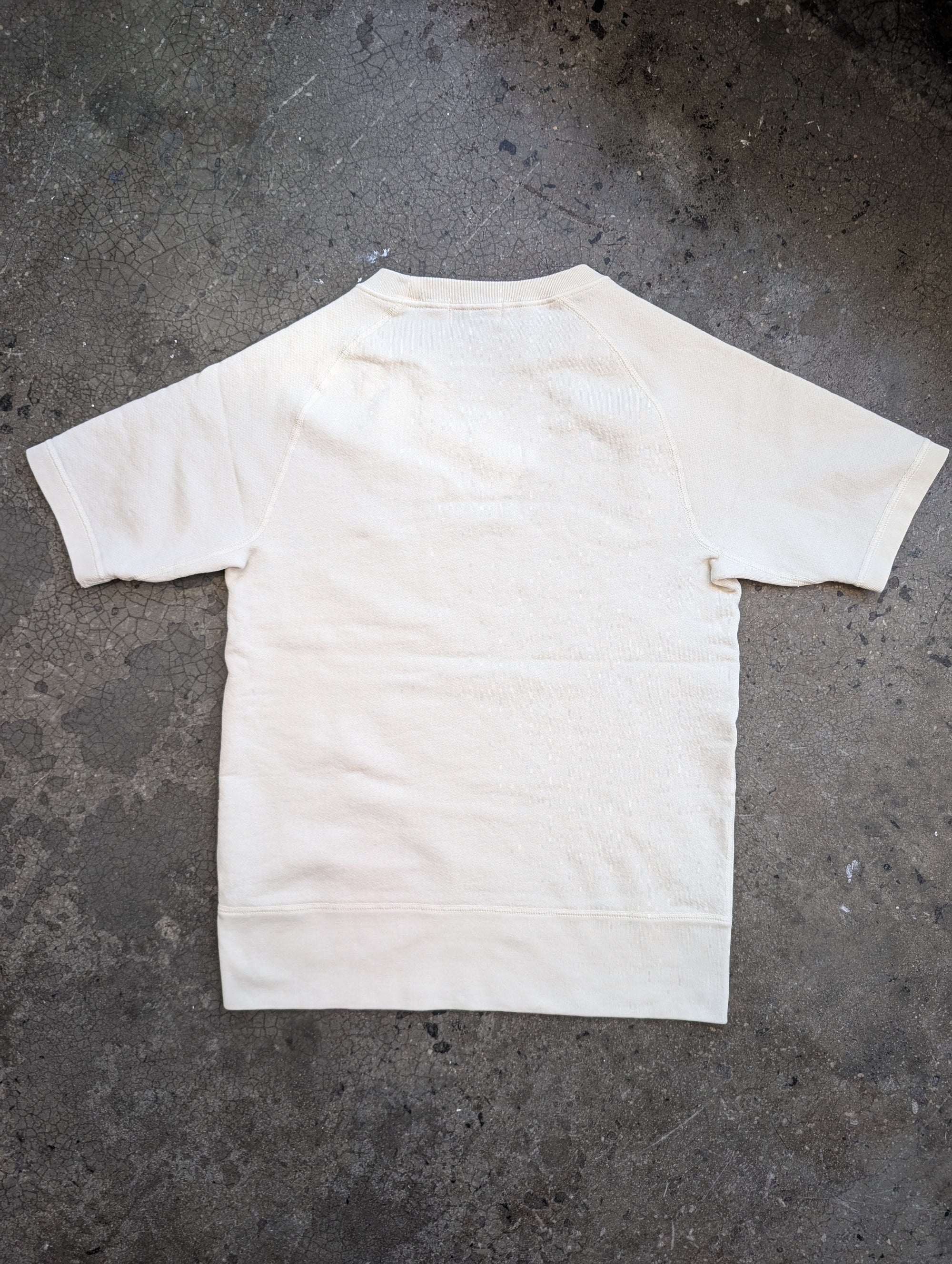 Velva Sheen Short Sleeve Freedom Sweatshirt - Oatmilk