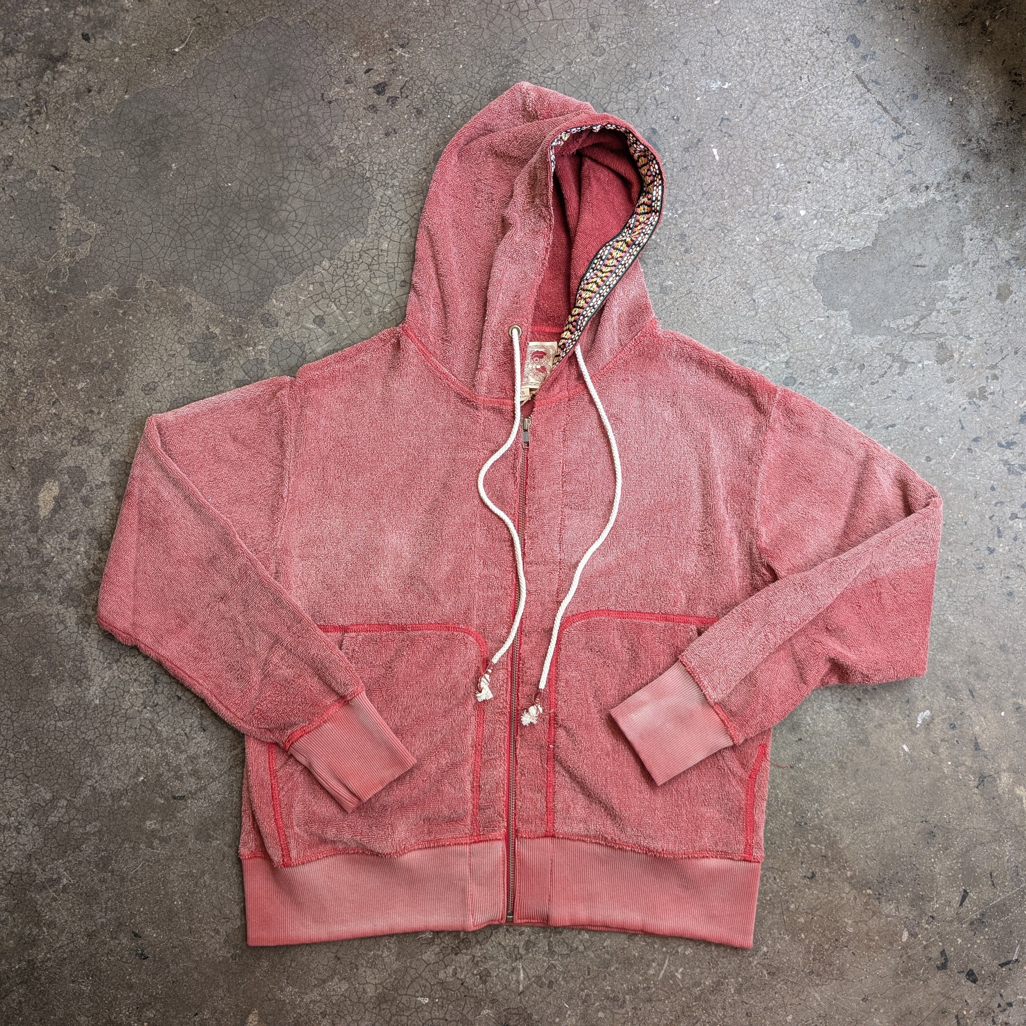 Monostereo Beach Towel Zip Hoodie -Tomato Garden