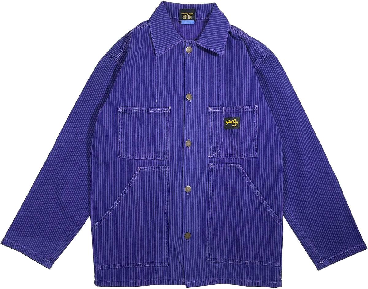 Stan Ray's classic 4 pocket work jacket.

Triple-needle stitch on main seams
4 single-needle patch pockets, with pen pocket
Bar-tack reinforced stress points
Riveted buttons
100% cotton
Made in USA