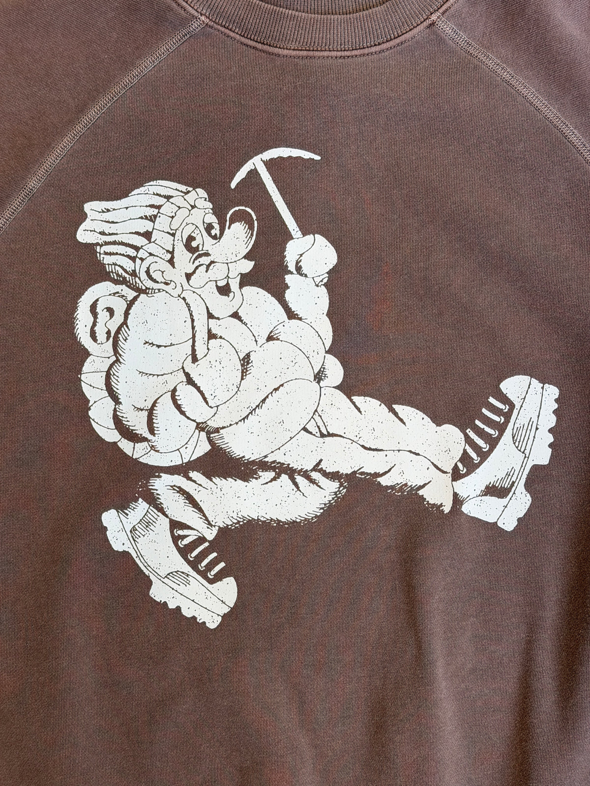Big Rock Candy Mountaineering Wayne Raglan Sleeve Sweatshirt - Rootbeer