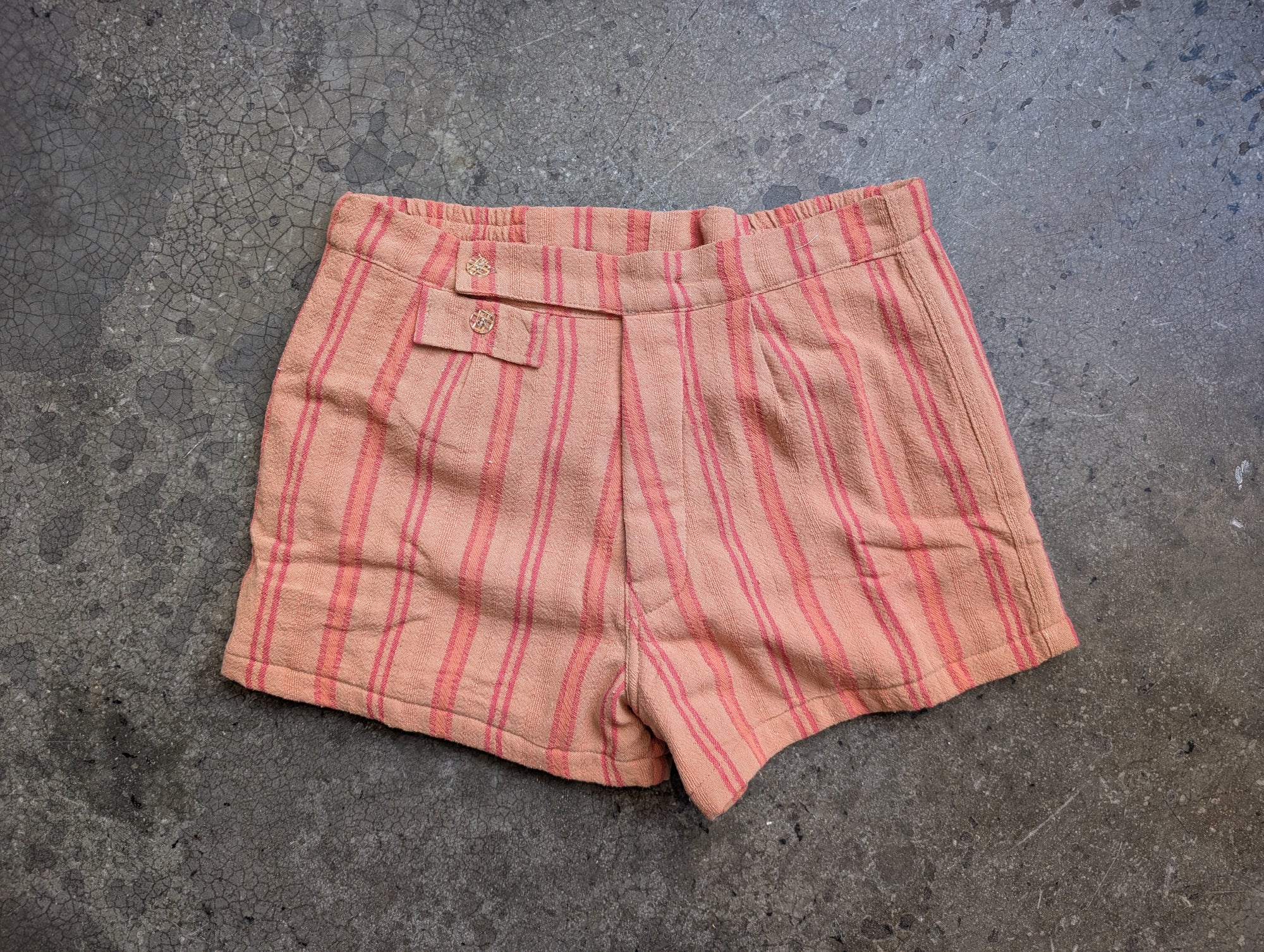 Monostereo A Life of Leisure Shorts - Tomato Garden Stripe