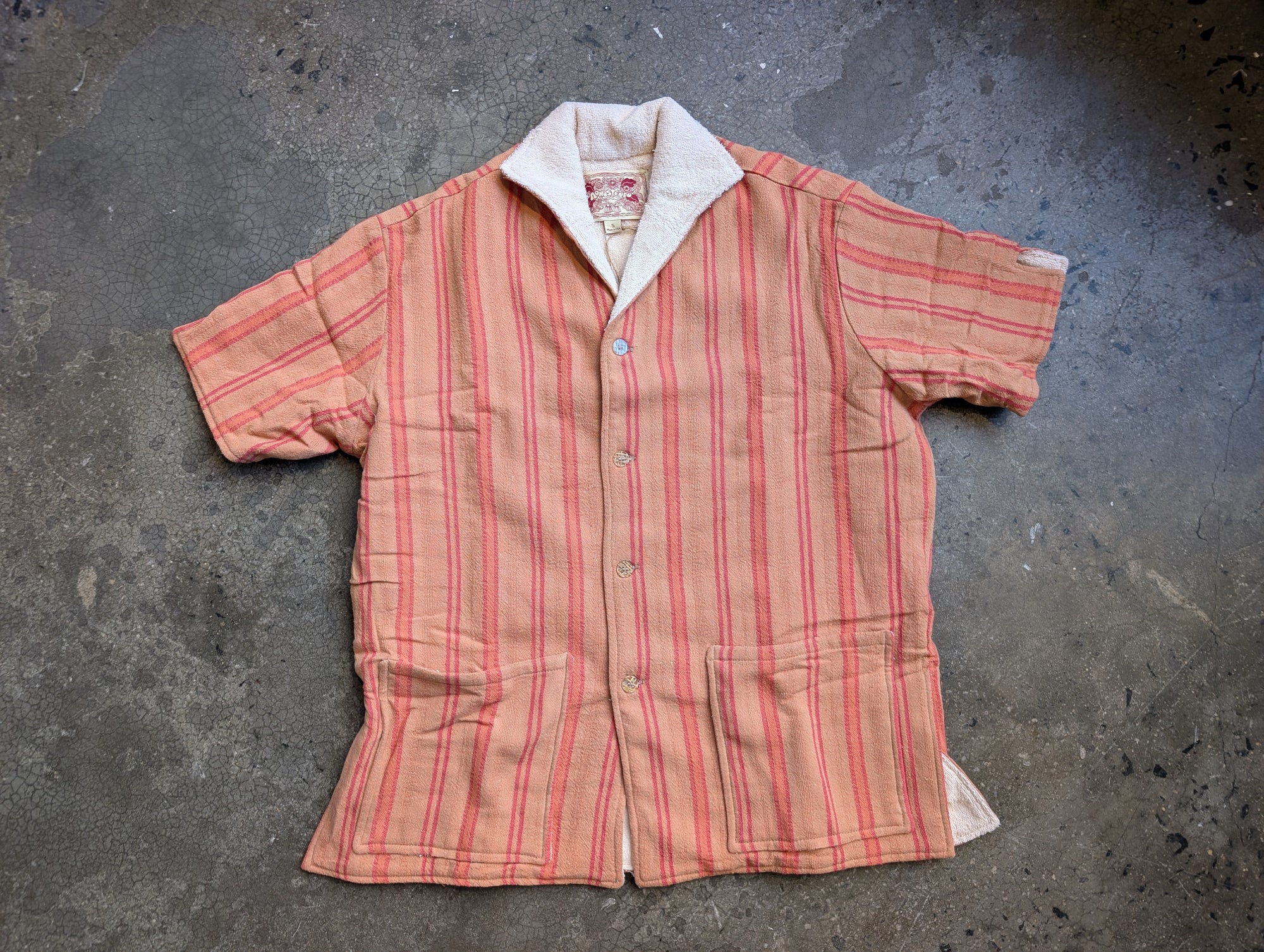 Monostereo A Life of Leisure Short Sleeve Terry Shirt - Tomato Garden