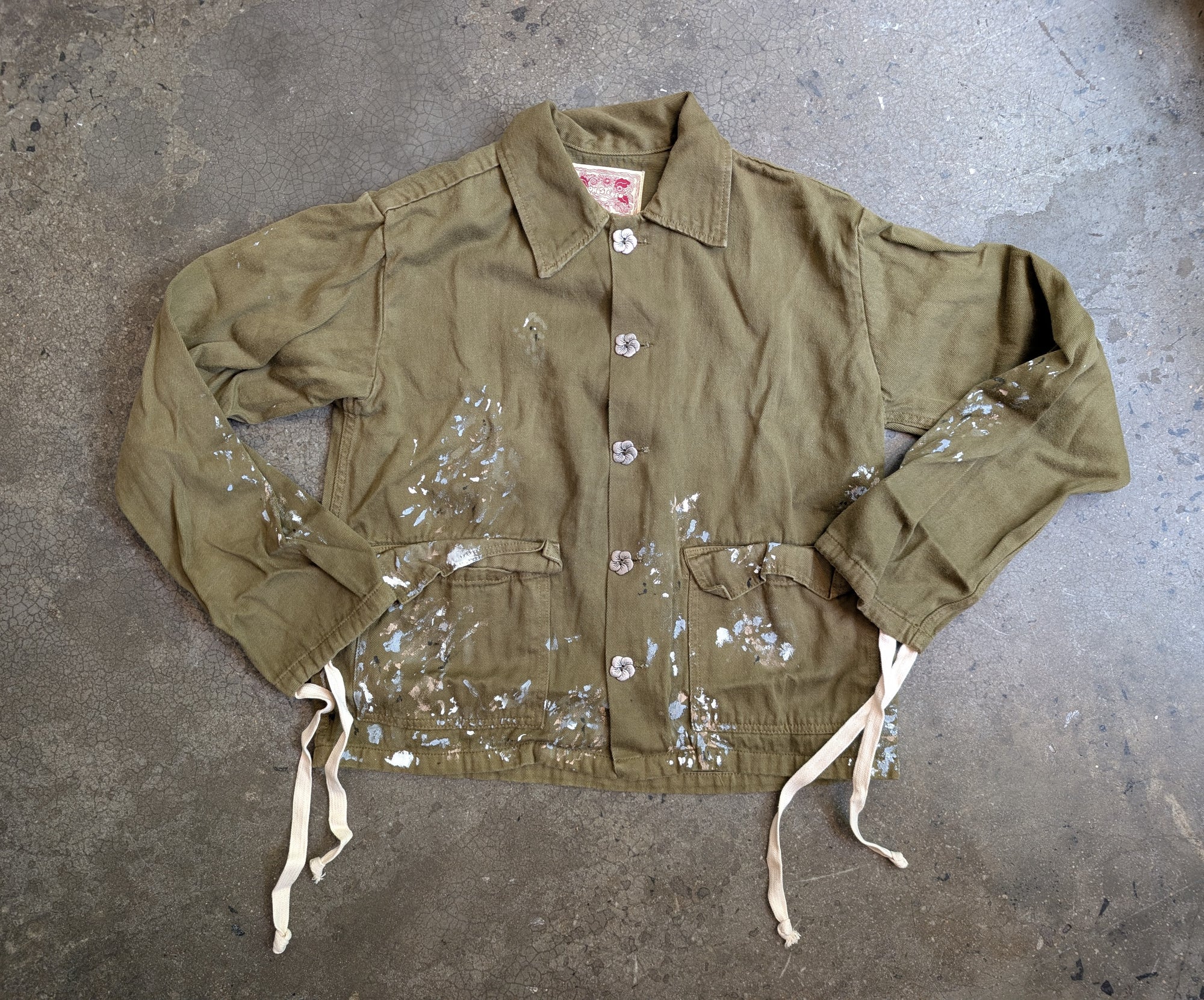 Monostereo Jenny's Painting Jacket - Mustard Green