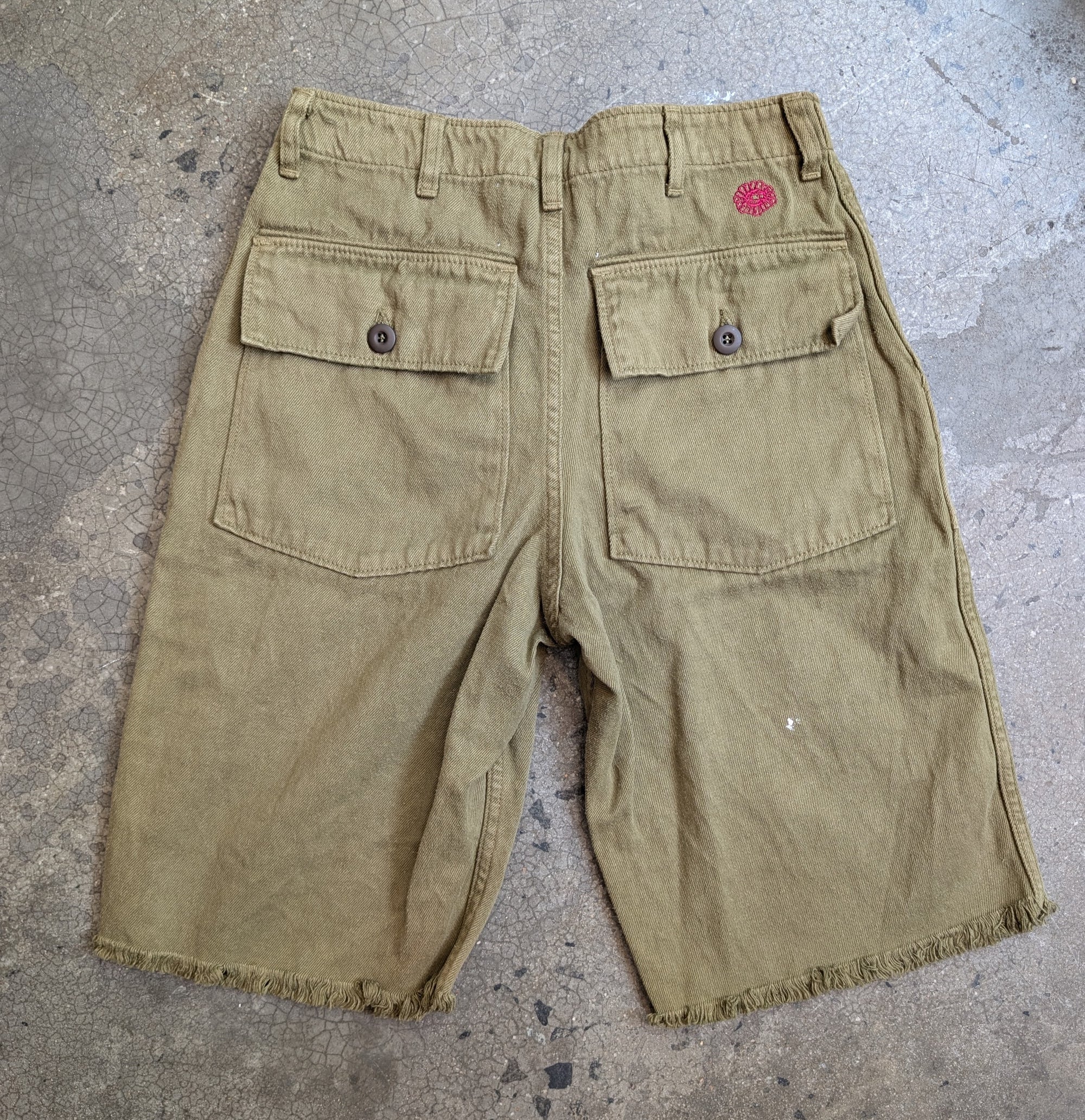 Monostereo Lovers Cut Off Short - Mustard Green