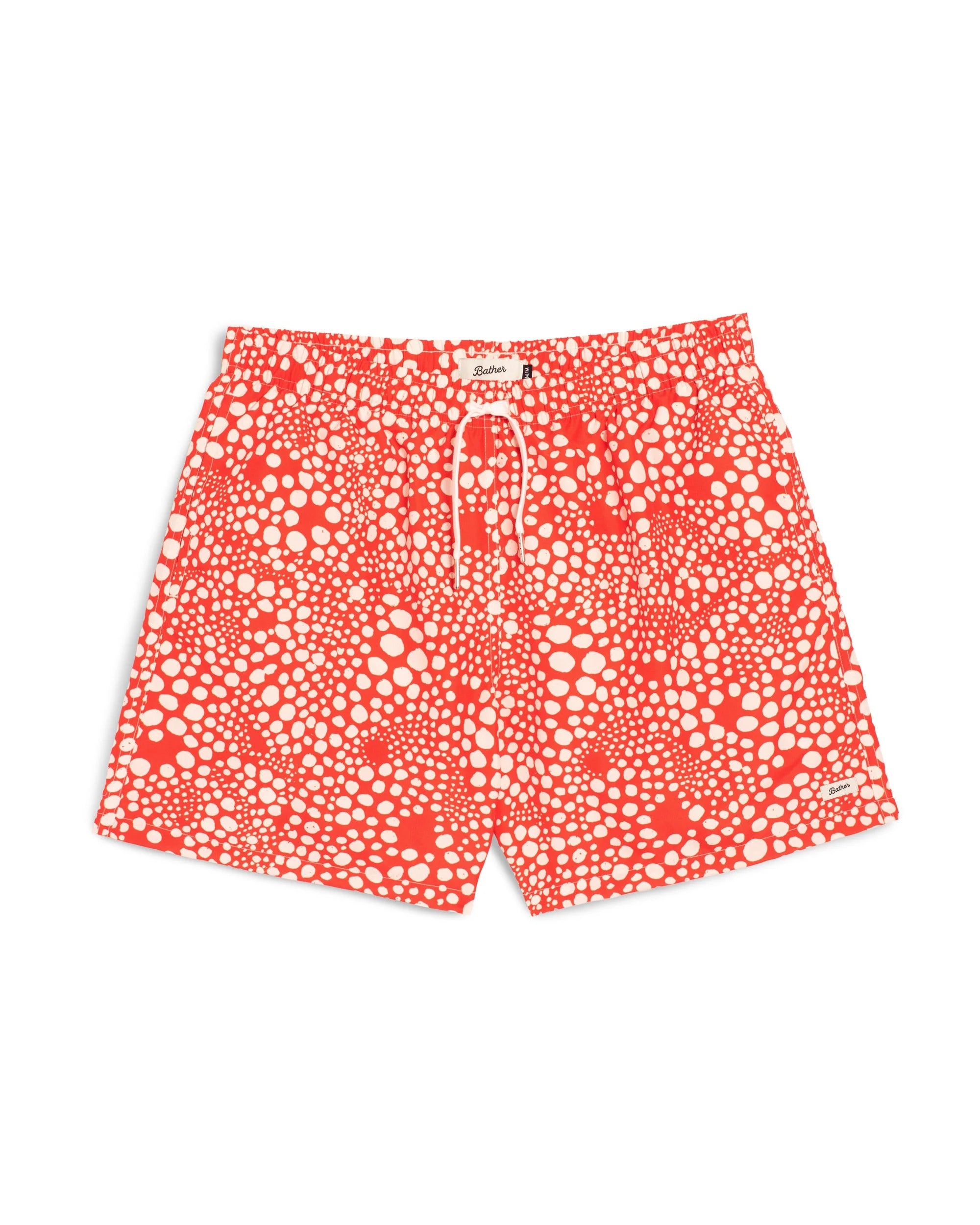 Bather Strawberry Speckle Swim Trunk - Red