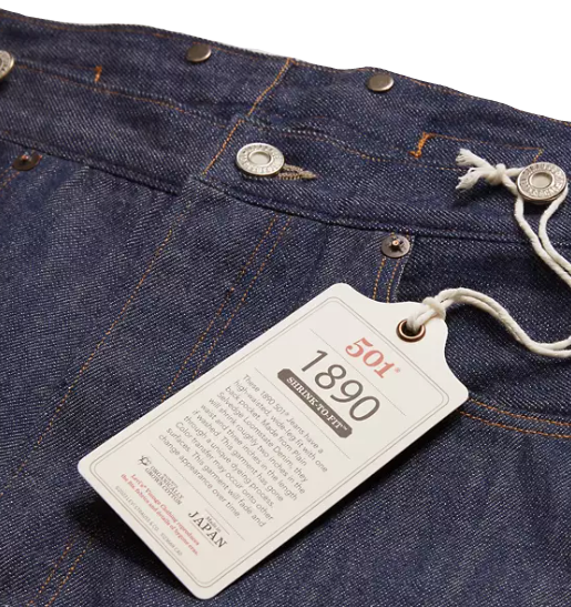 Levis 1890s Original Fit Selvedge Jeans