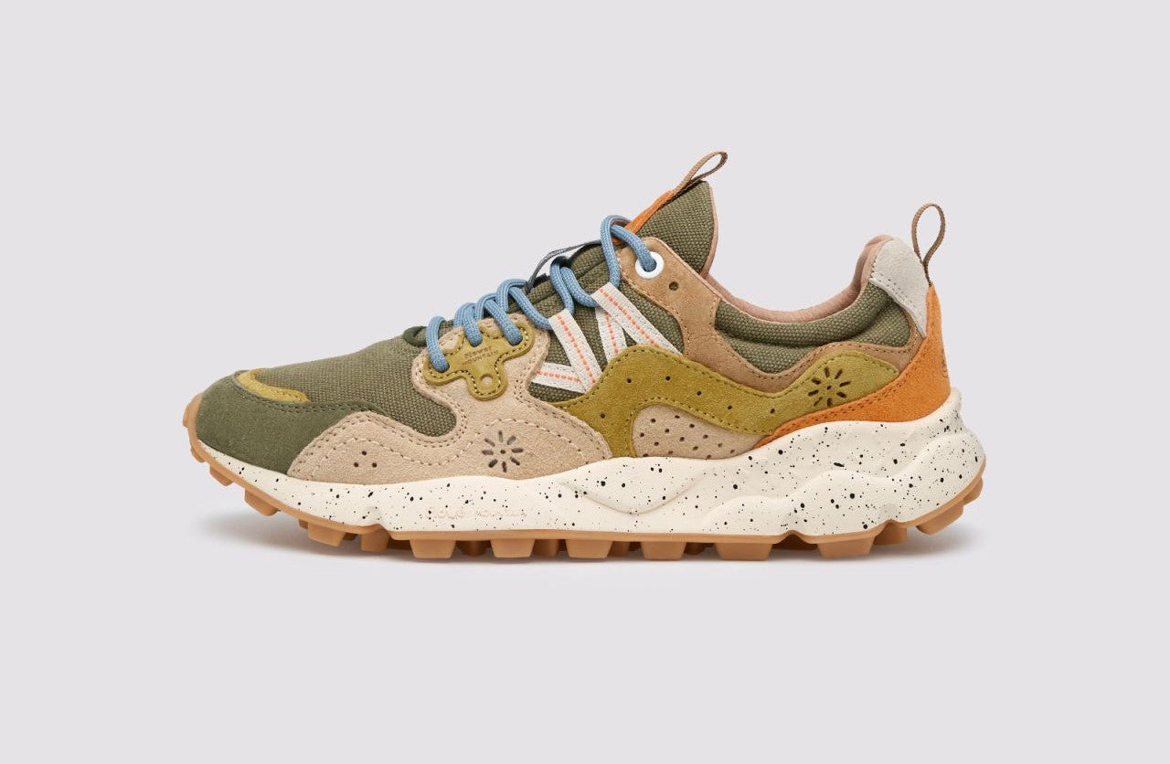 Flower Mountain Yamano 3 Uni Suede/Canvas - Military -Taupe