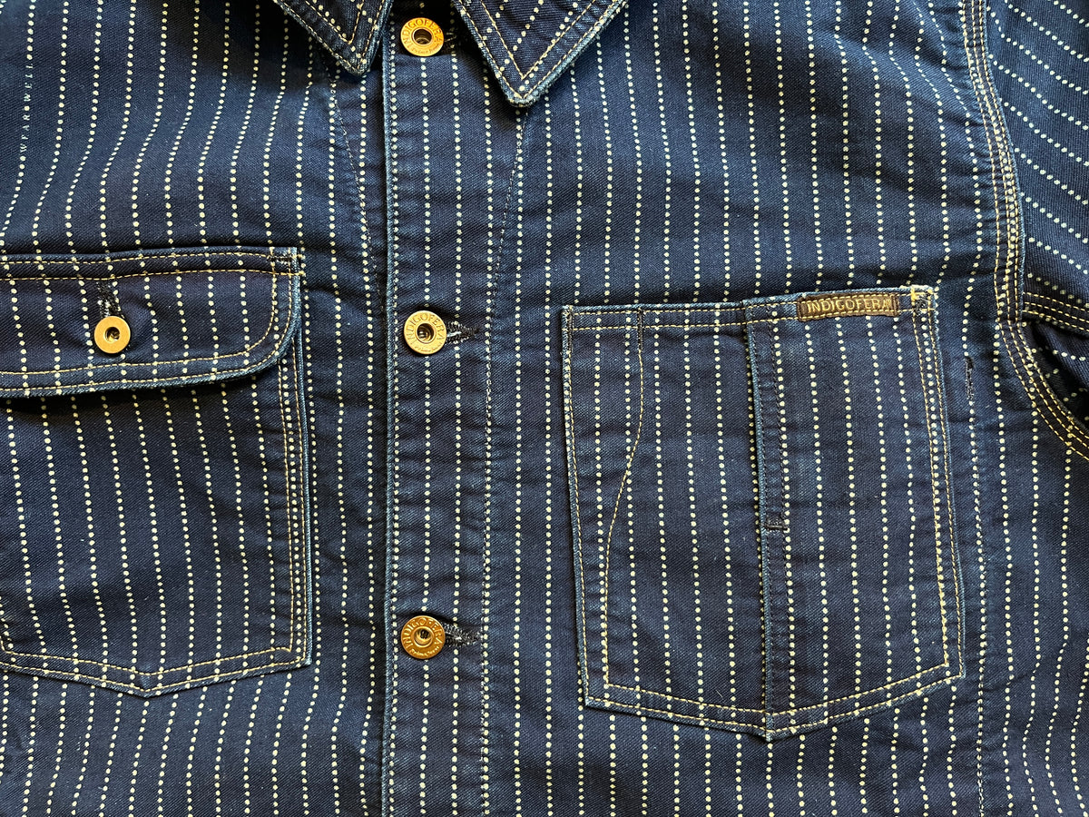 Indigofera Kurt Jacket – Indigo Stripe