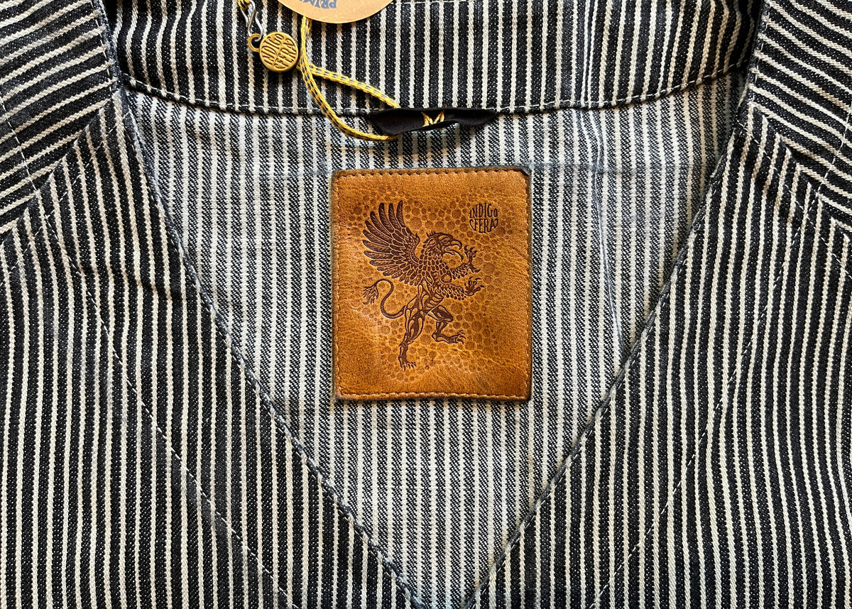 Indigofera Hickory Stripe Cobb Shirt – Black/White