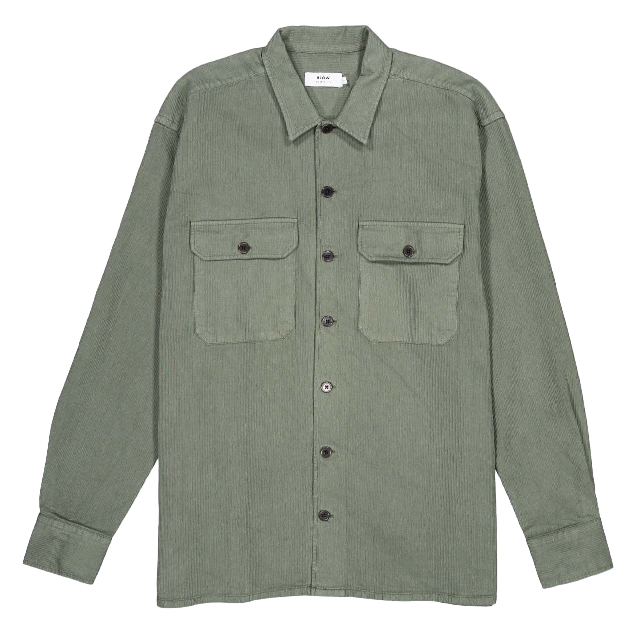Olow - Olive Green Decre Taza Shirt