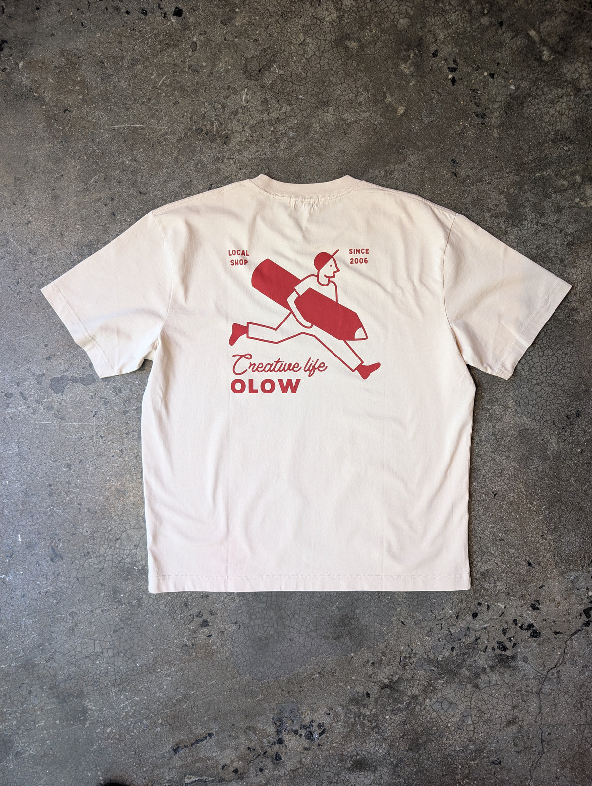 Olow Creative Studio Tee – Crème