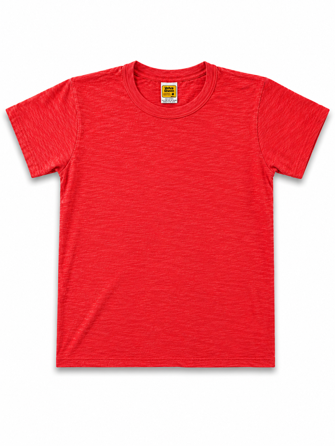 Velva Sheen Rolled Short Sleeve Tee - Foggy Red