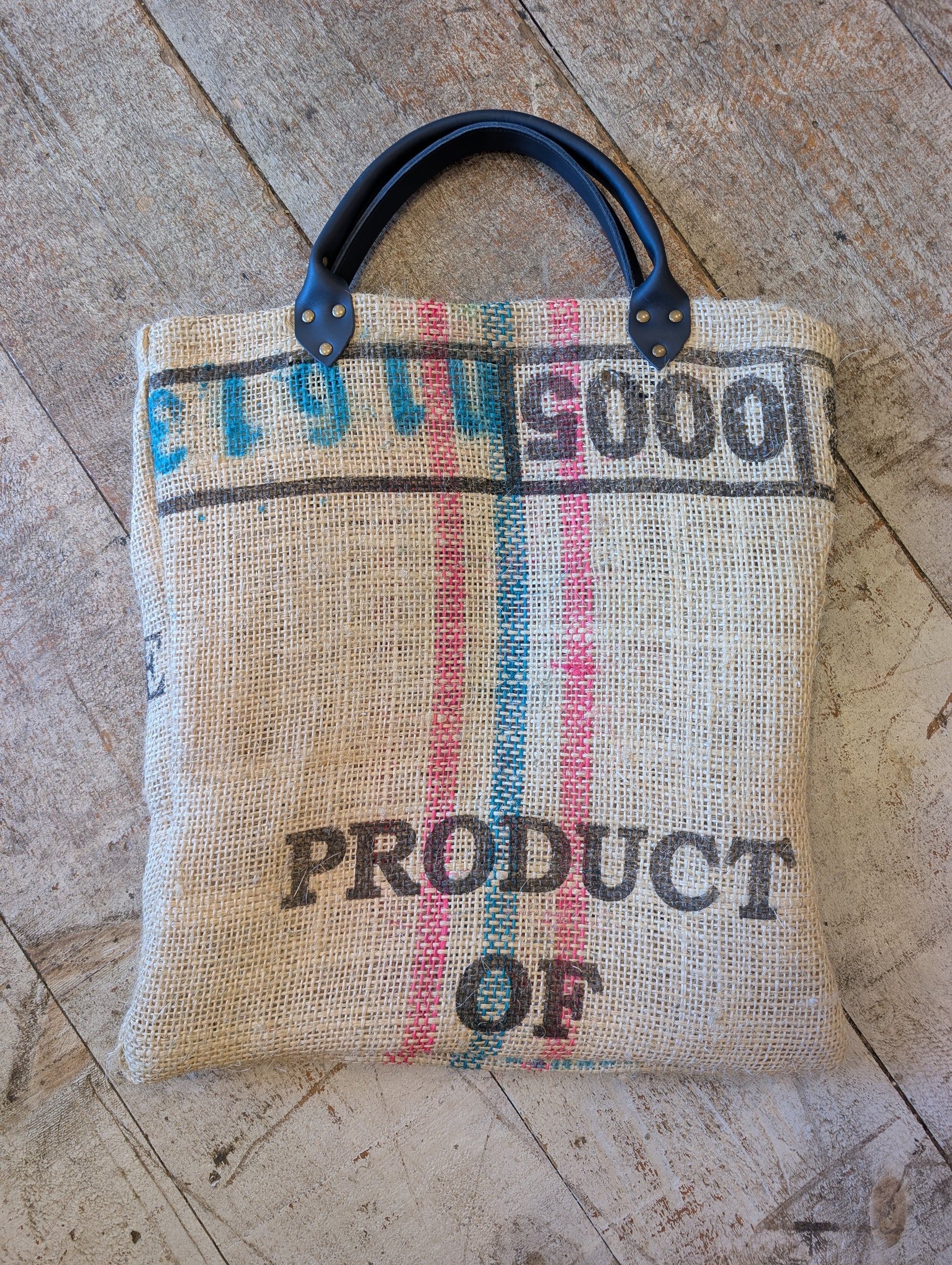 Upcycled Coffee Sisal Tote