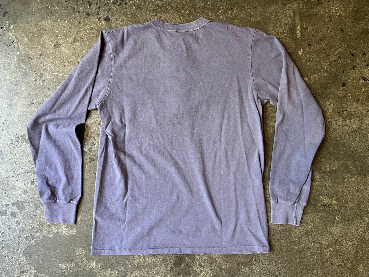 Velva Sheen Longsleeve Henley – Matte Purple