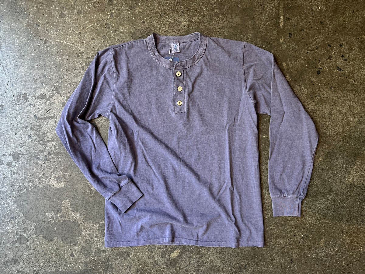 Velva Sheen Longsleeve Henley – Matte Purple